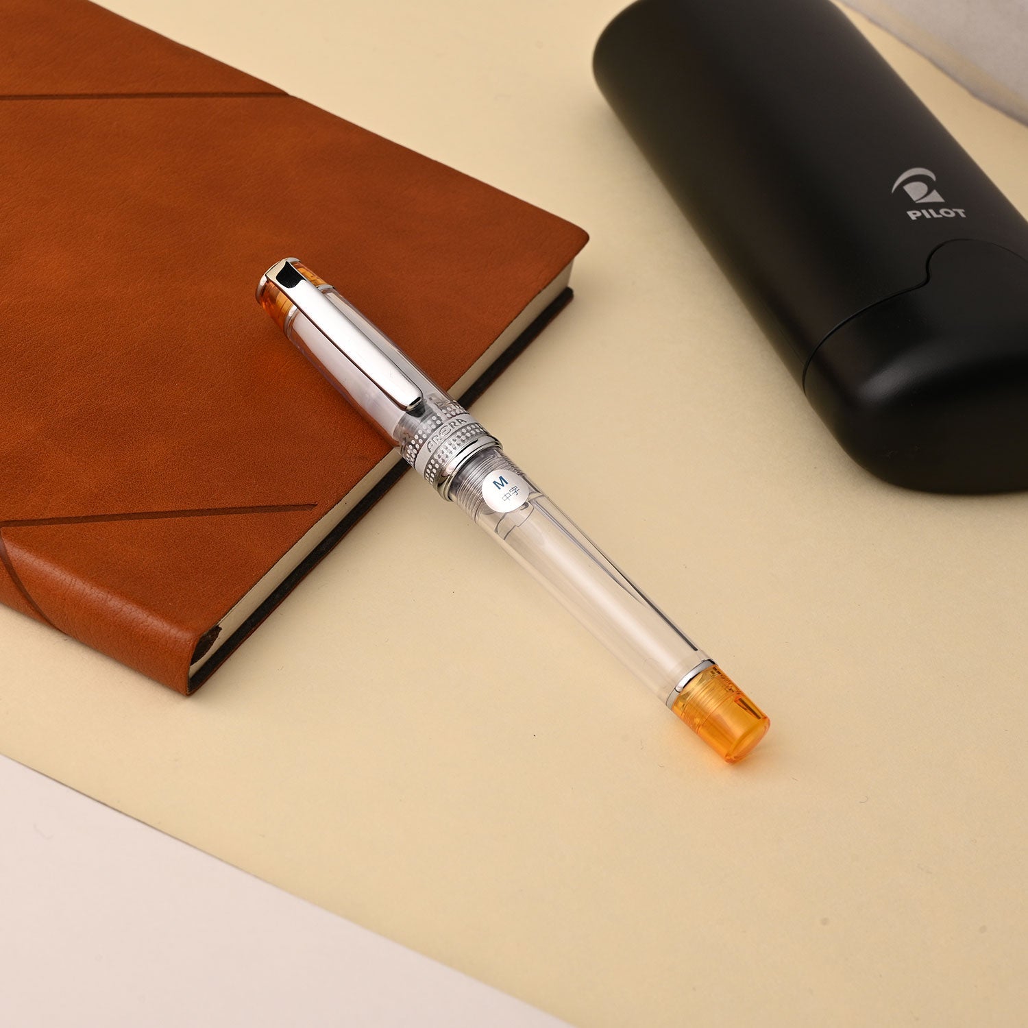 Pilot Prera Fountain Pen - Tinted Orange CT
