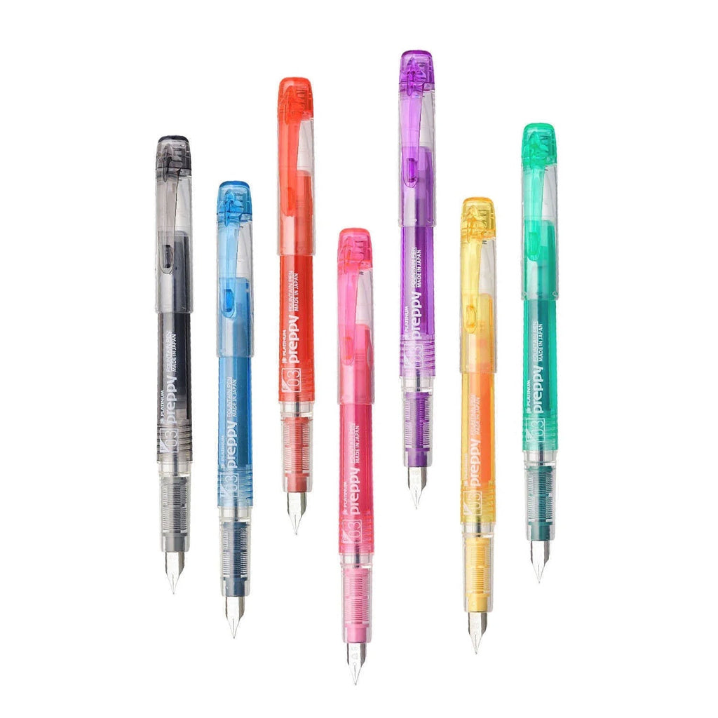 Platinum Preppy Fountain Pen, Blue - Steel Nib