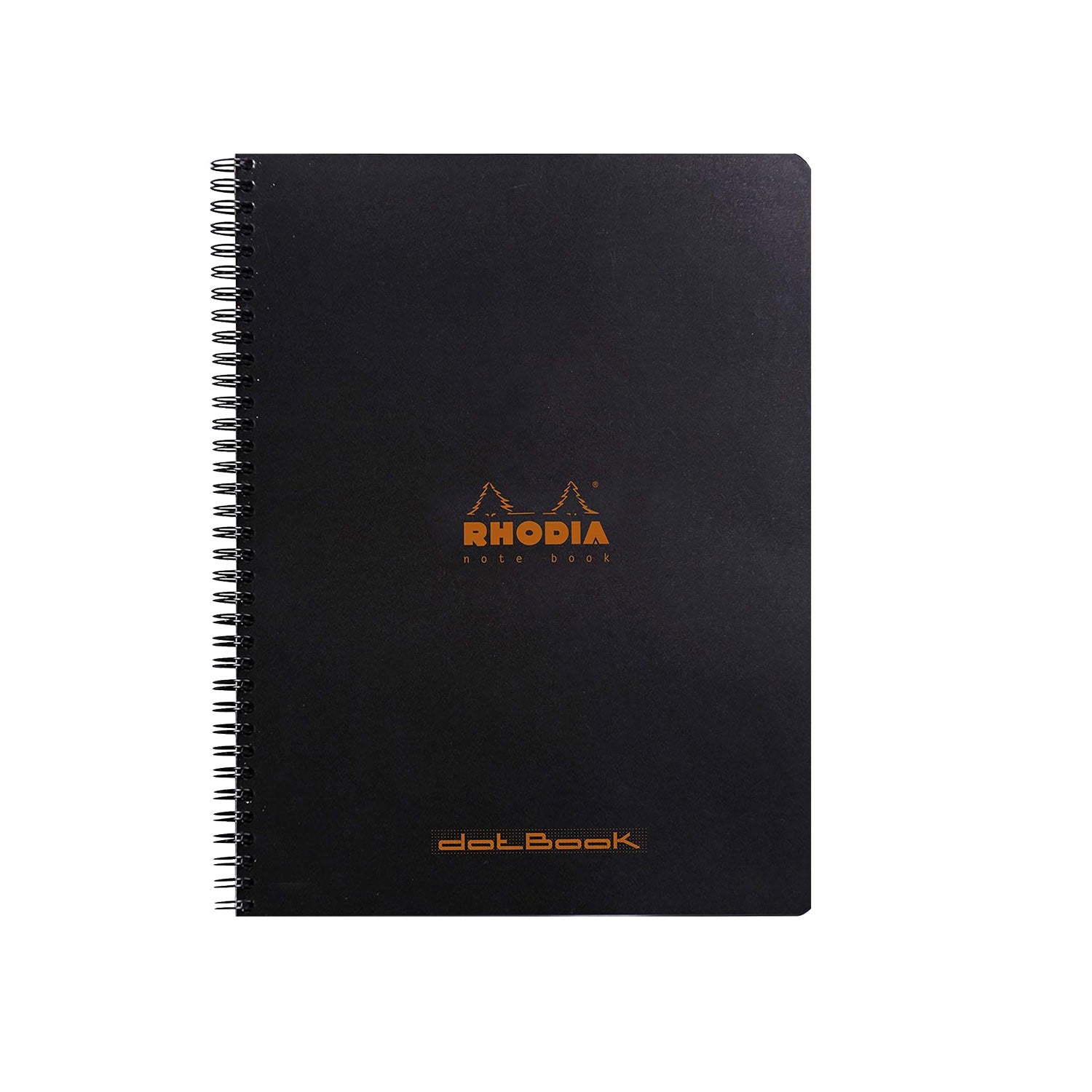 Rhodia Classic Spiral Black Notebook - A4+, Dotted