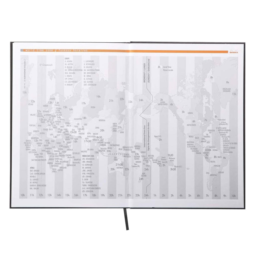 Rhodiactive Hardcover Black Notebook - A4, Ruled