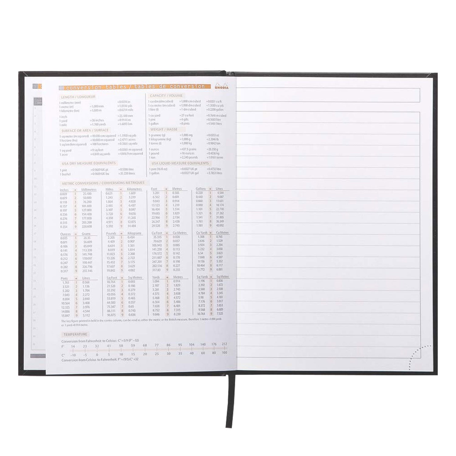 Rhodiactive Hardcover Black Notebook - A5, Ruled