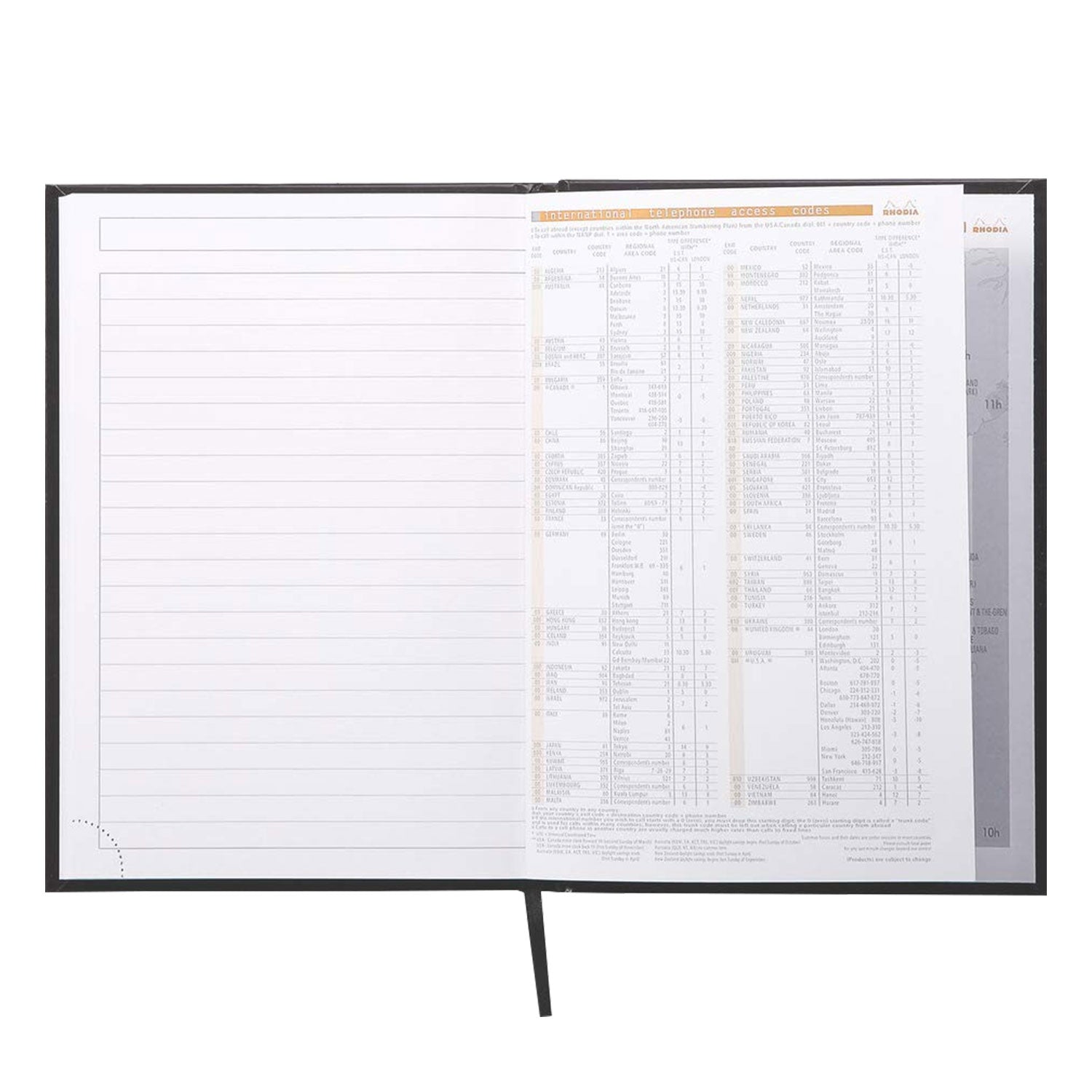 Rhodiactive Hardcover Black Notebook - A5, Ruled