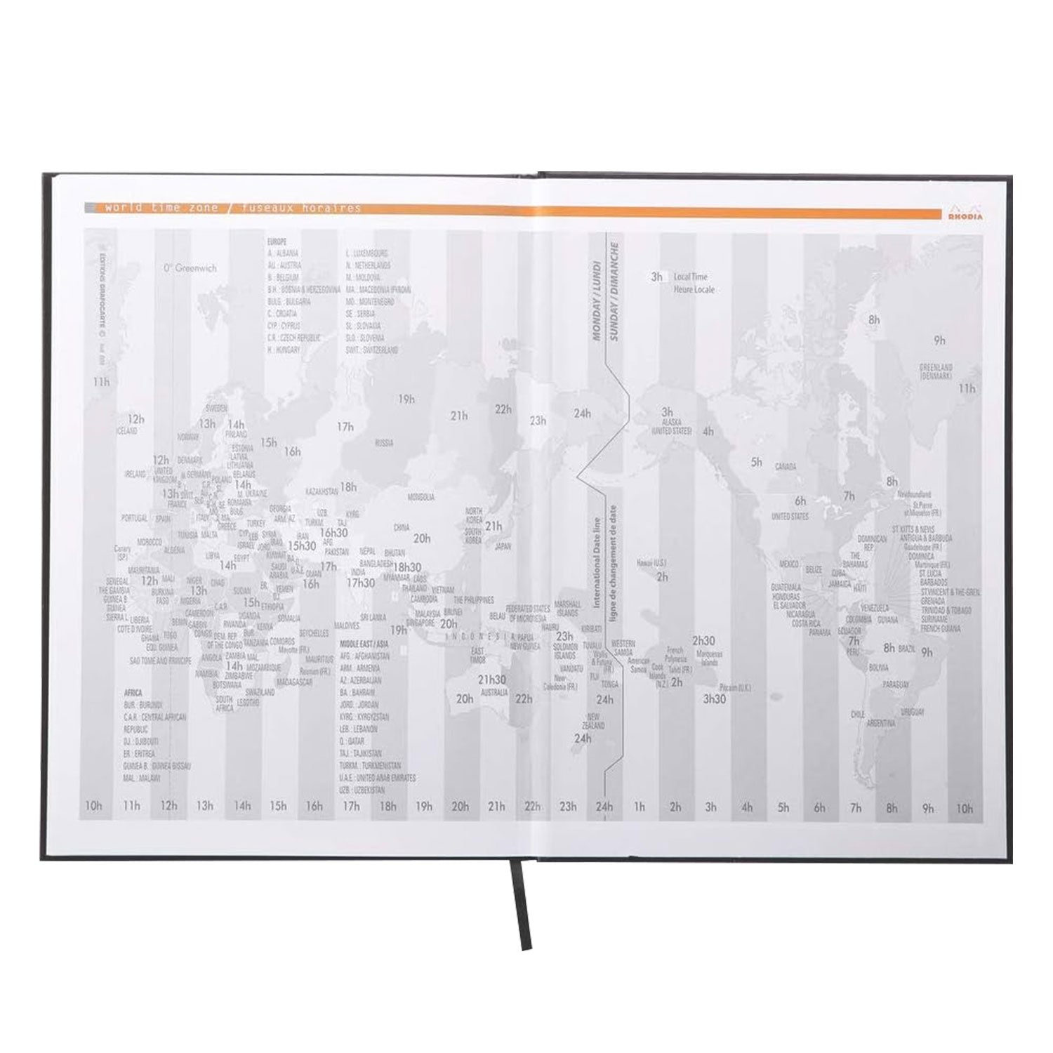 Rhodiactive Hardcover Black Notebook - A5, Ruled