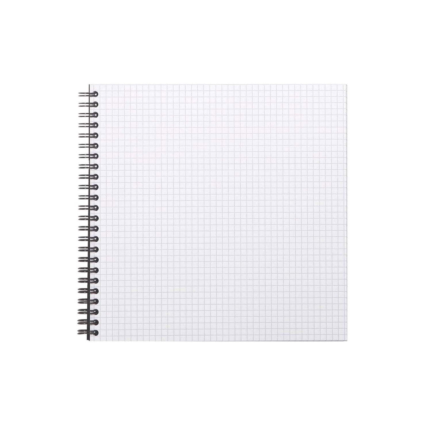 Rhodiactive Reverse Spiral Black Notebook - Squared