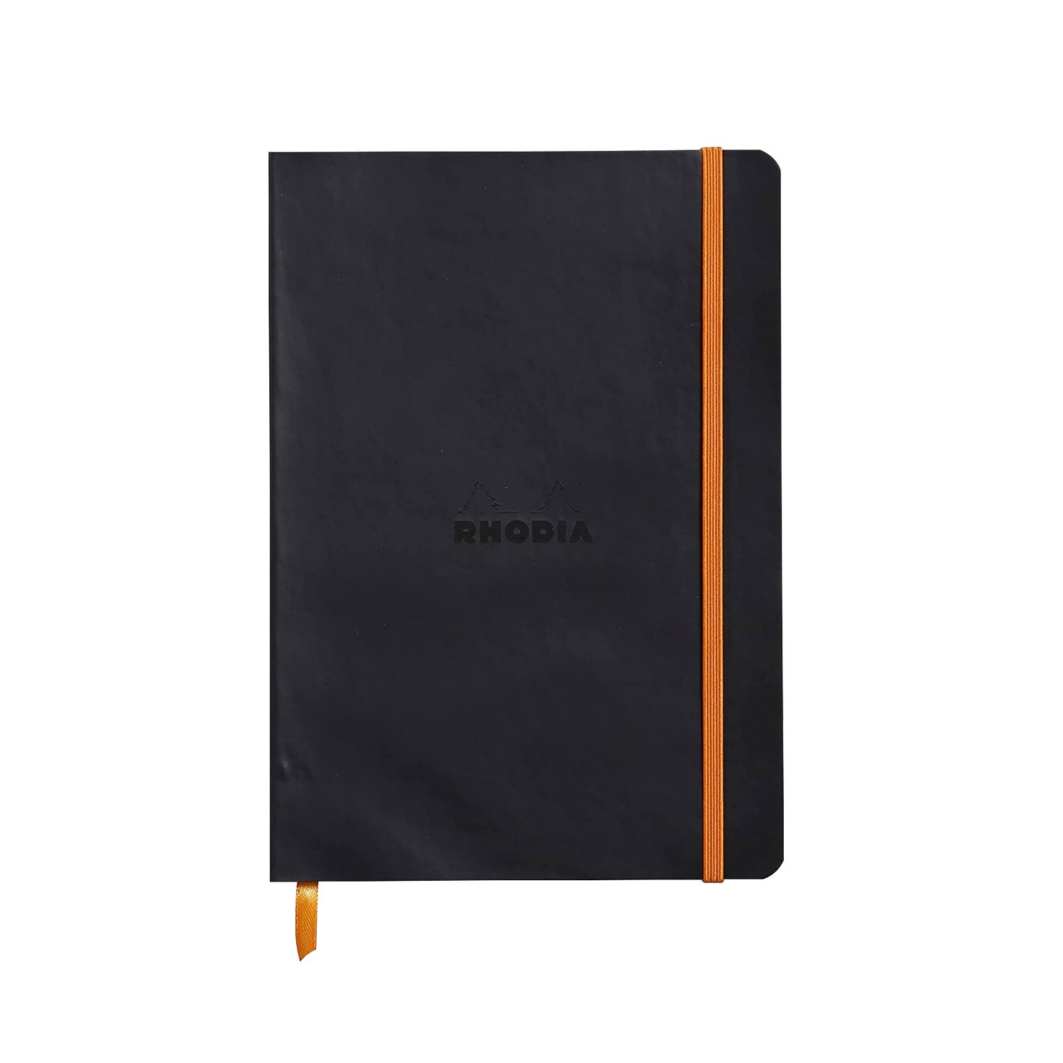 Rhodiarama Soft Cover Black Notebook - A5, Ruled