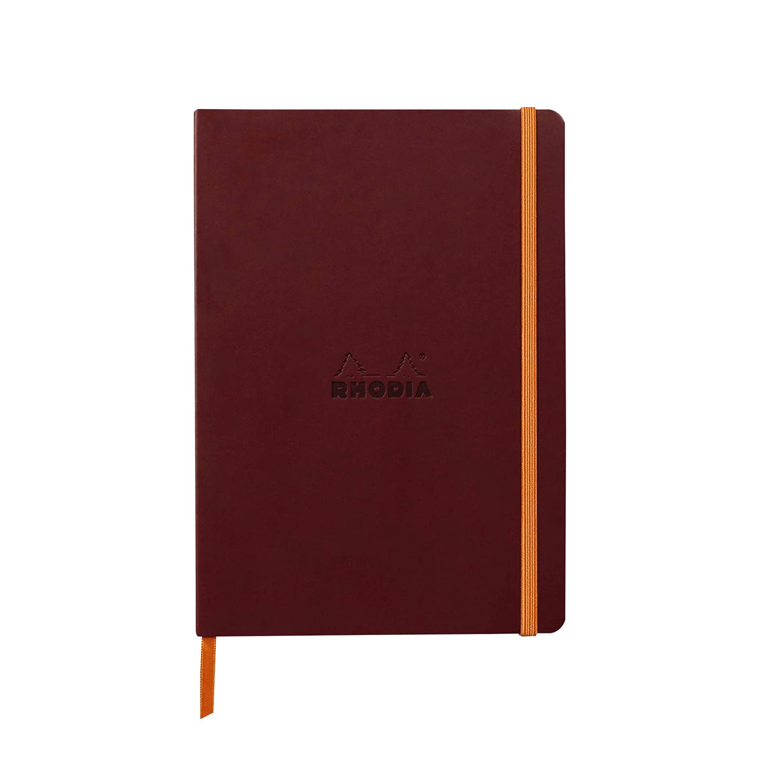 Rhodiarama Soft Cover Burgundy Notebook - A5, Ruled