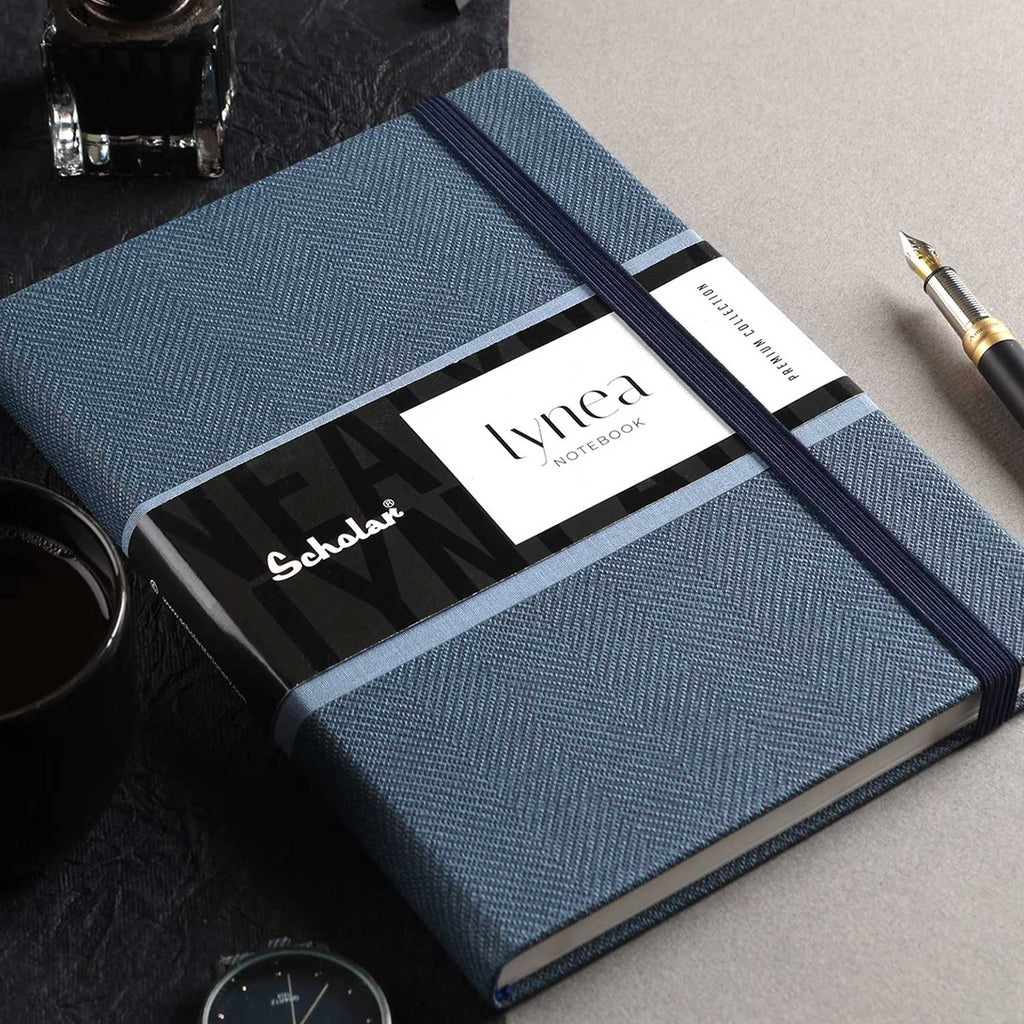 Scholar Lynea Blue Notebook - A5, Ruled