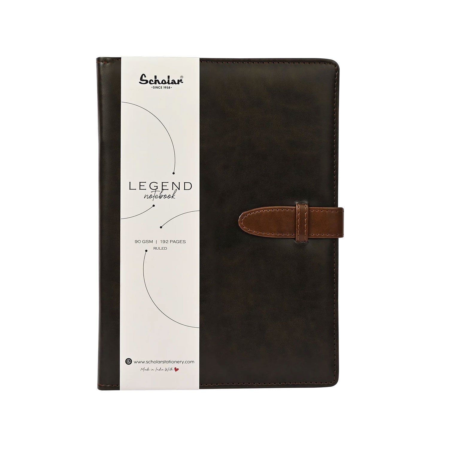 Scholar Legend Charcoal Notebook - B5, Ruled