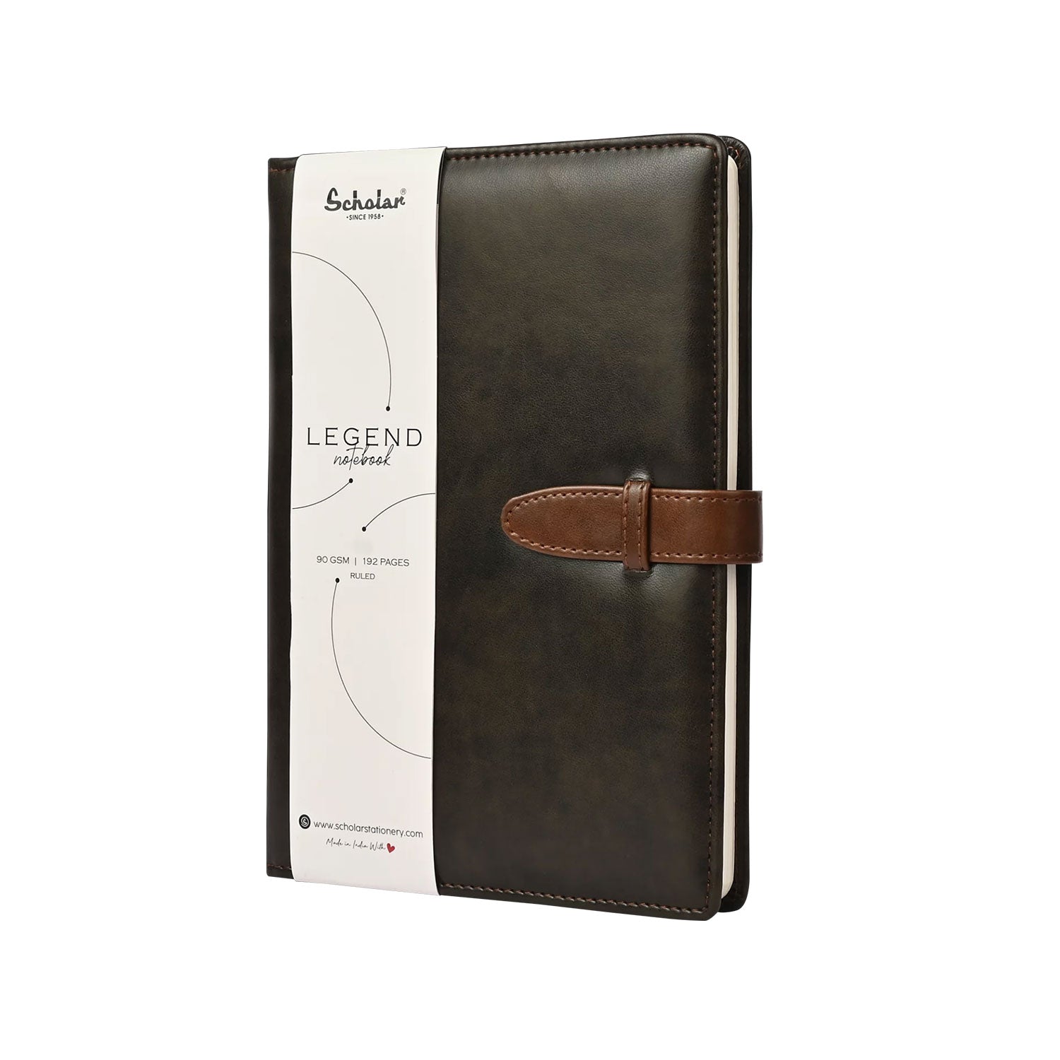 Scholar Legend Charcoal Notebook - A5, Ruled