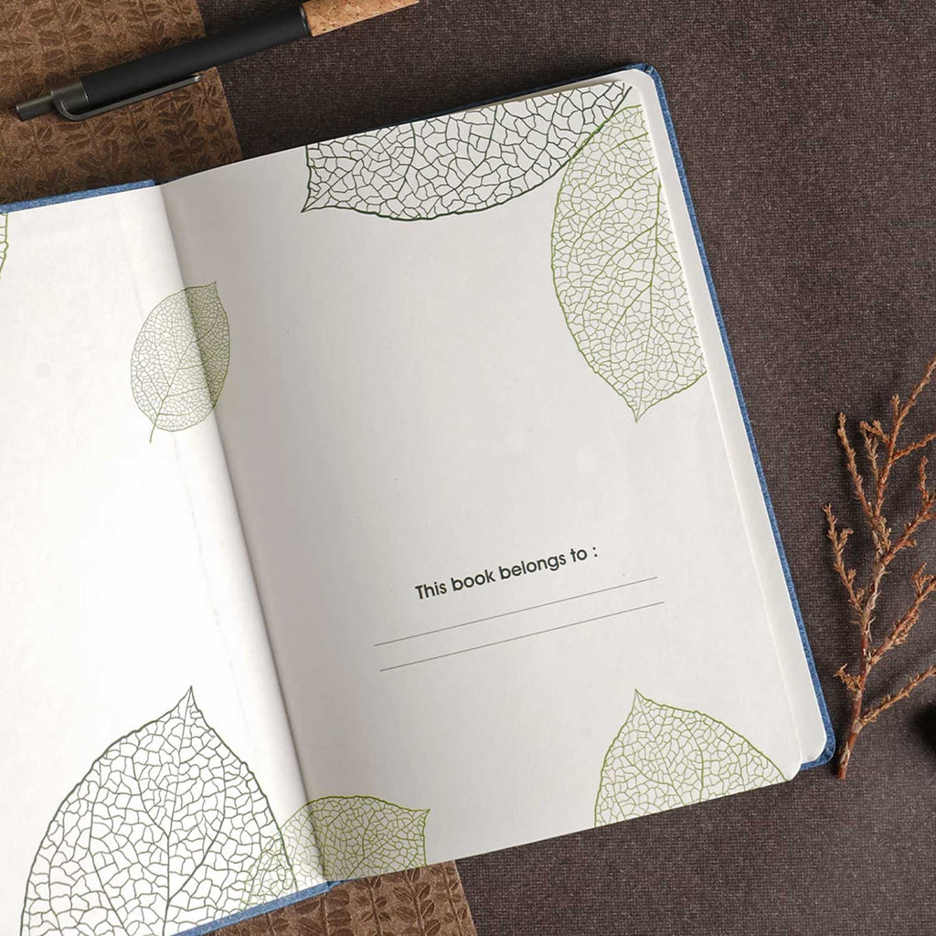 Scholar Teak Green Notebook - A5, Ruled