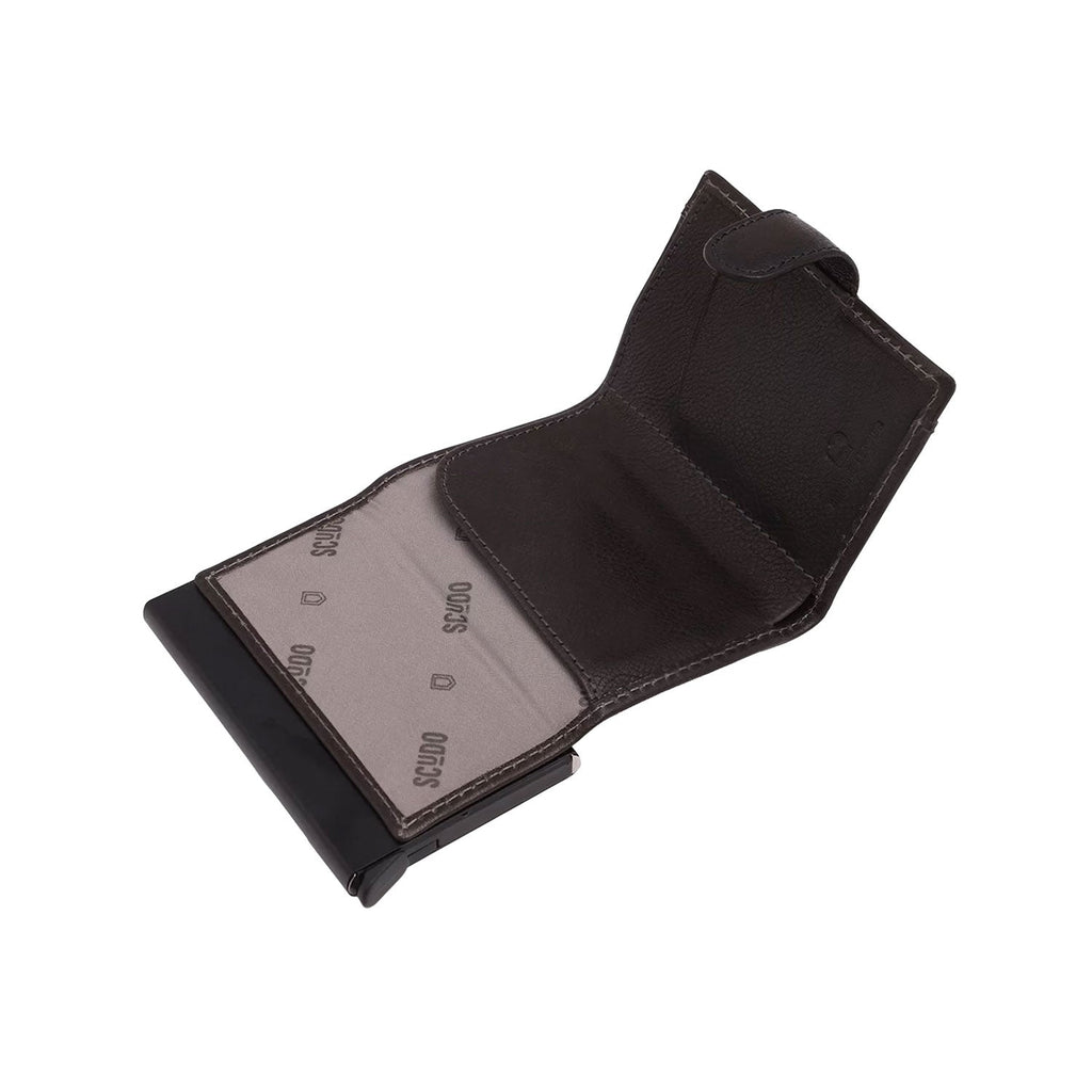 Scudo Burnished Slim Wallet - Black