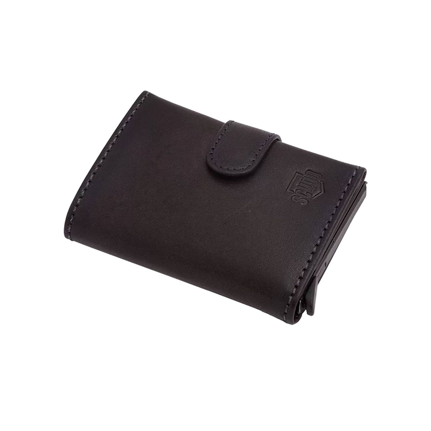 Scudo Burnished Slim Wallet - Black