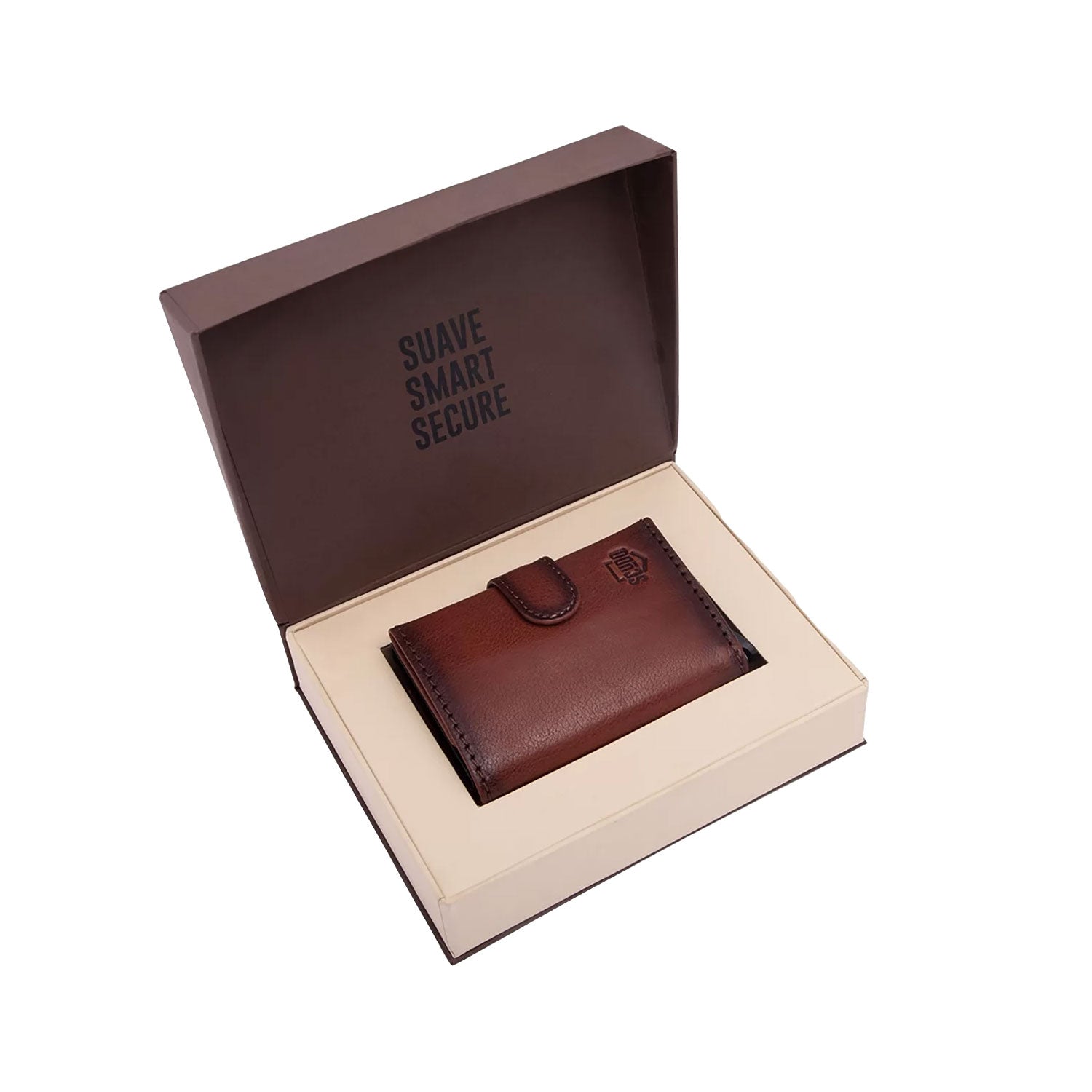 Scudo Burnished Slim Wallet - Cognac