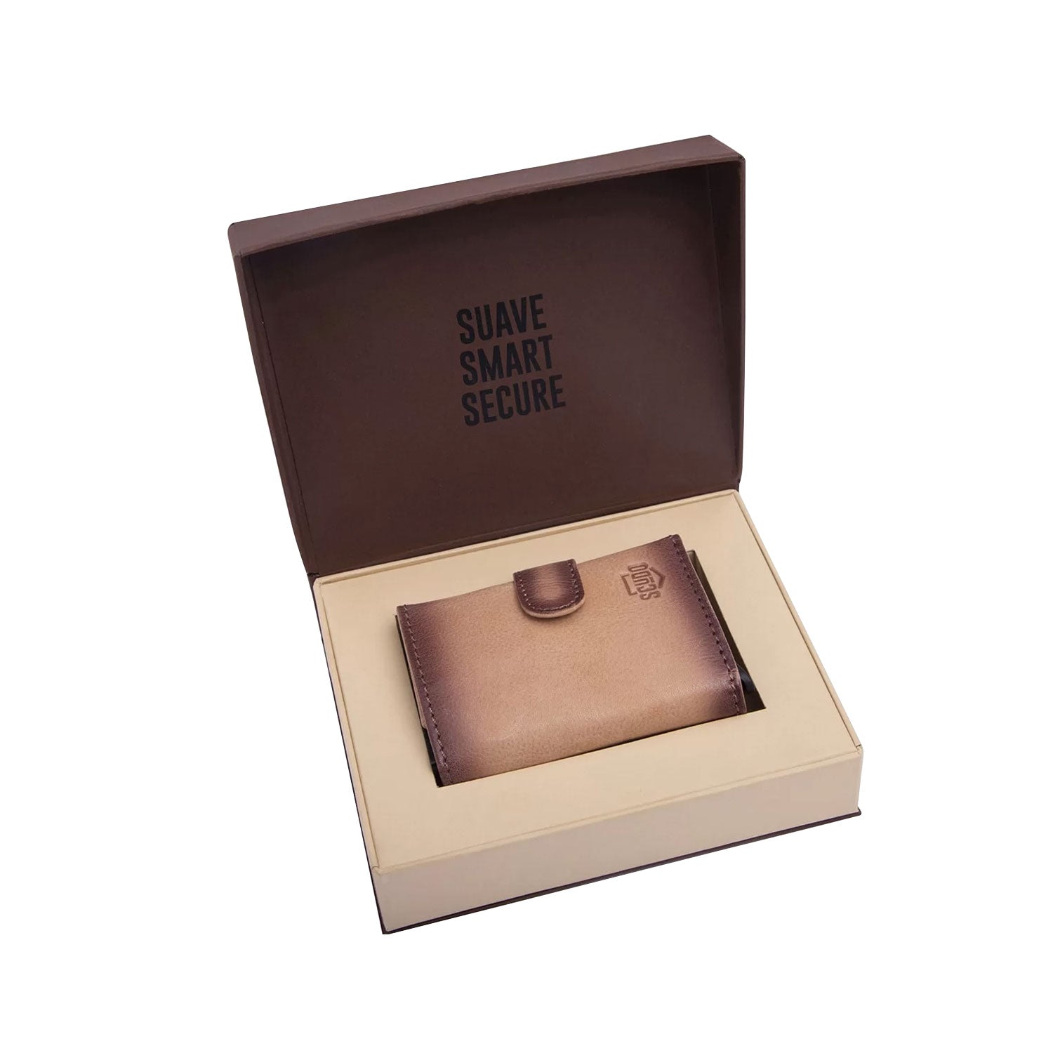 Scudo Burnished Slim Wallet - Sand