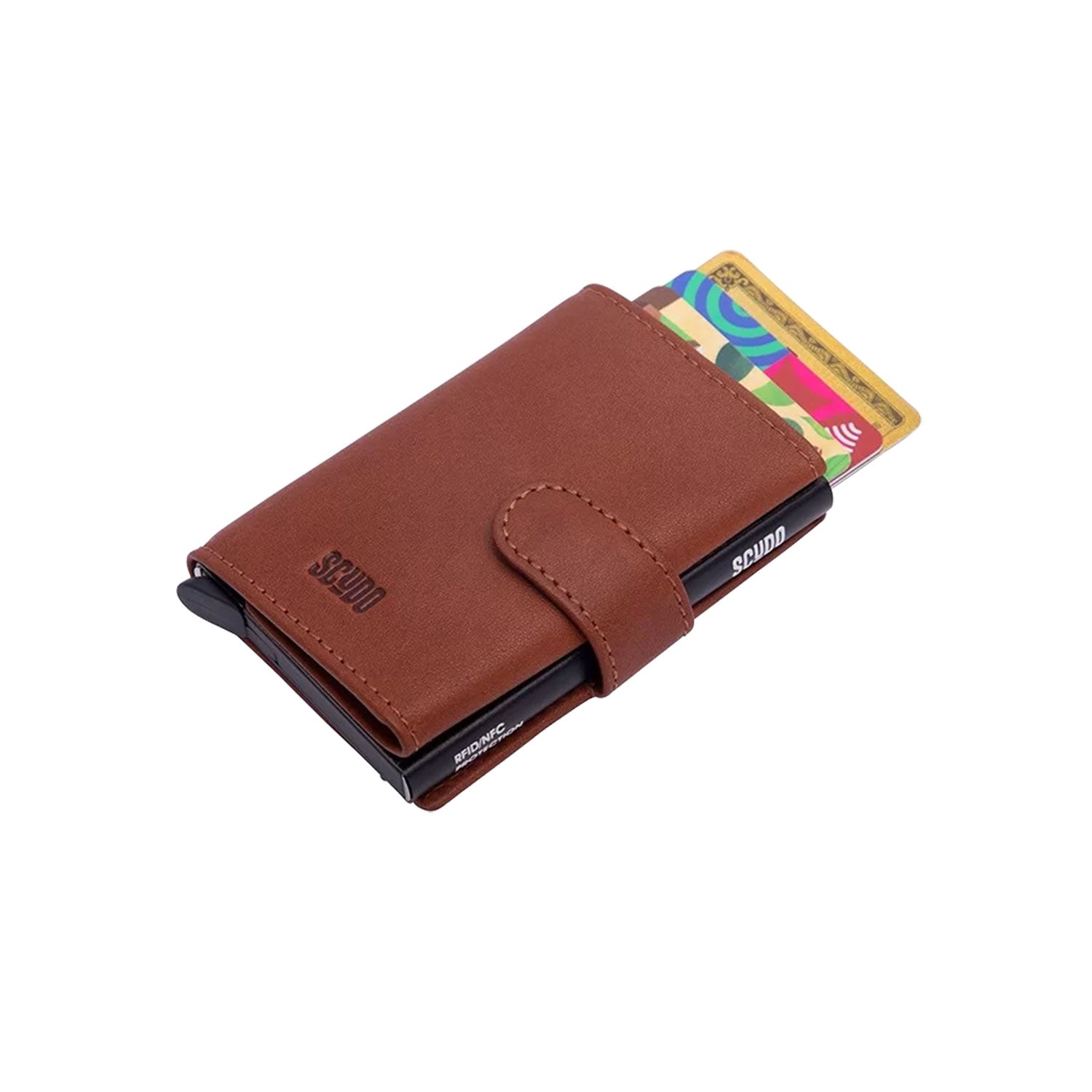 Scudo Classic Slim Wallet - Cognac