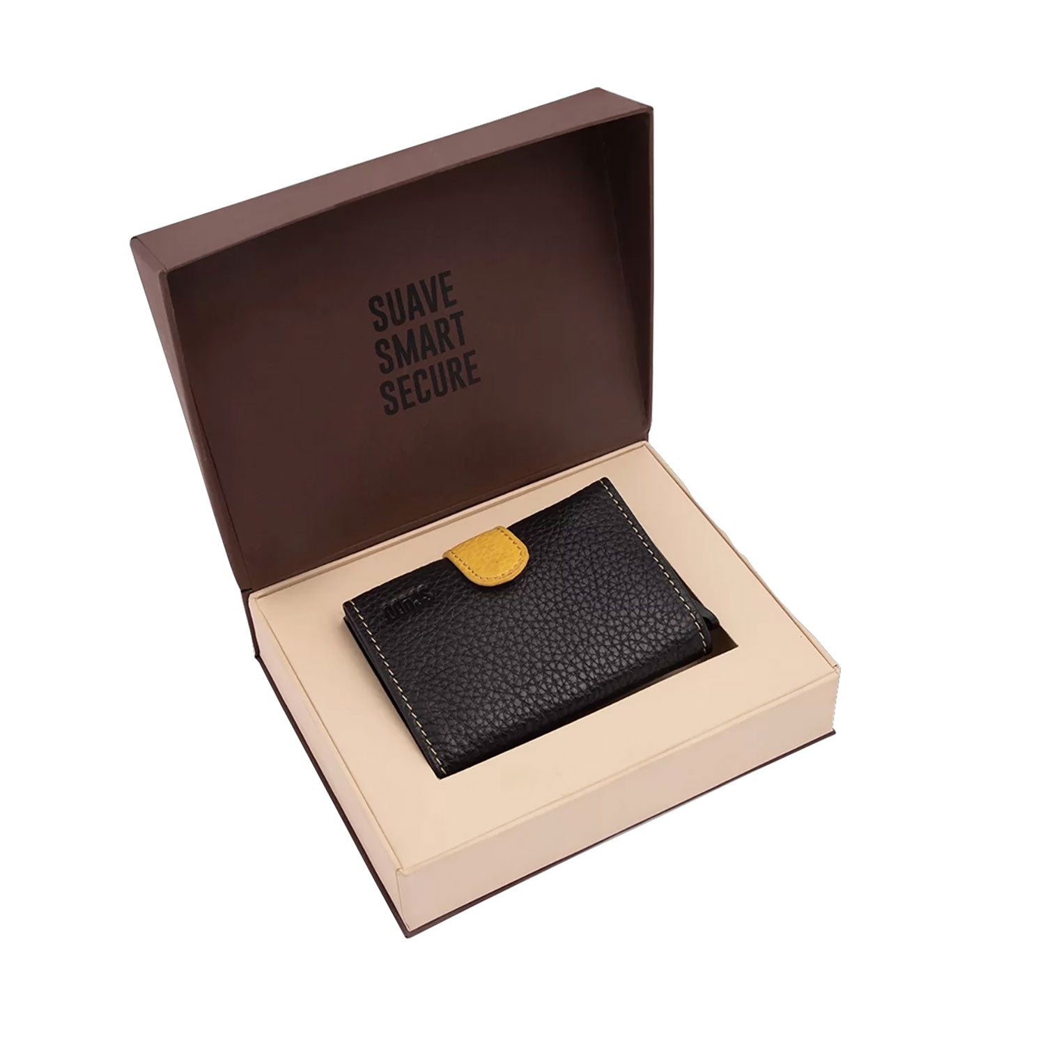 Scudo Mosaic Slim Wallet - Black/Yellow