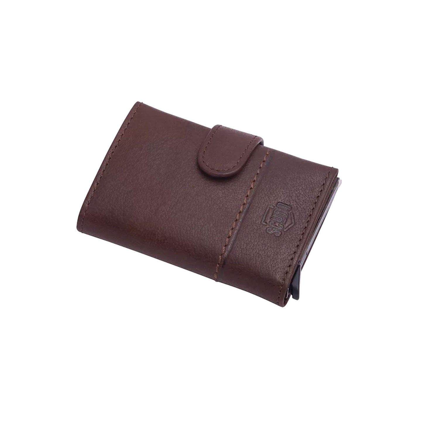 Scudo Troy Slim Wallet - Brown