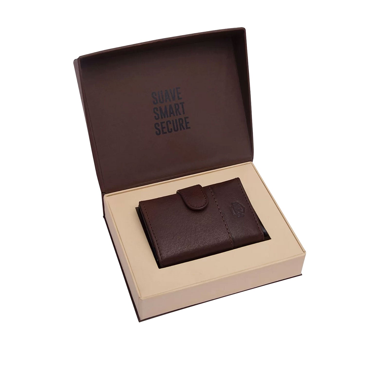 Scudo Troy Slim Wallet - Brown