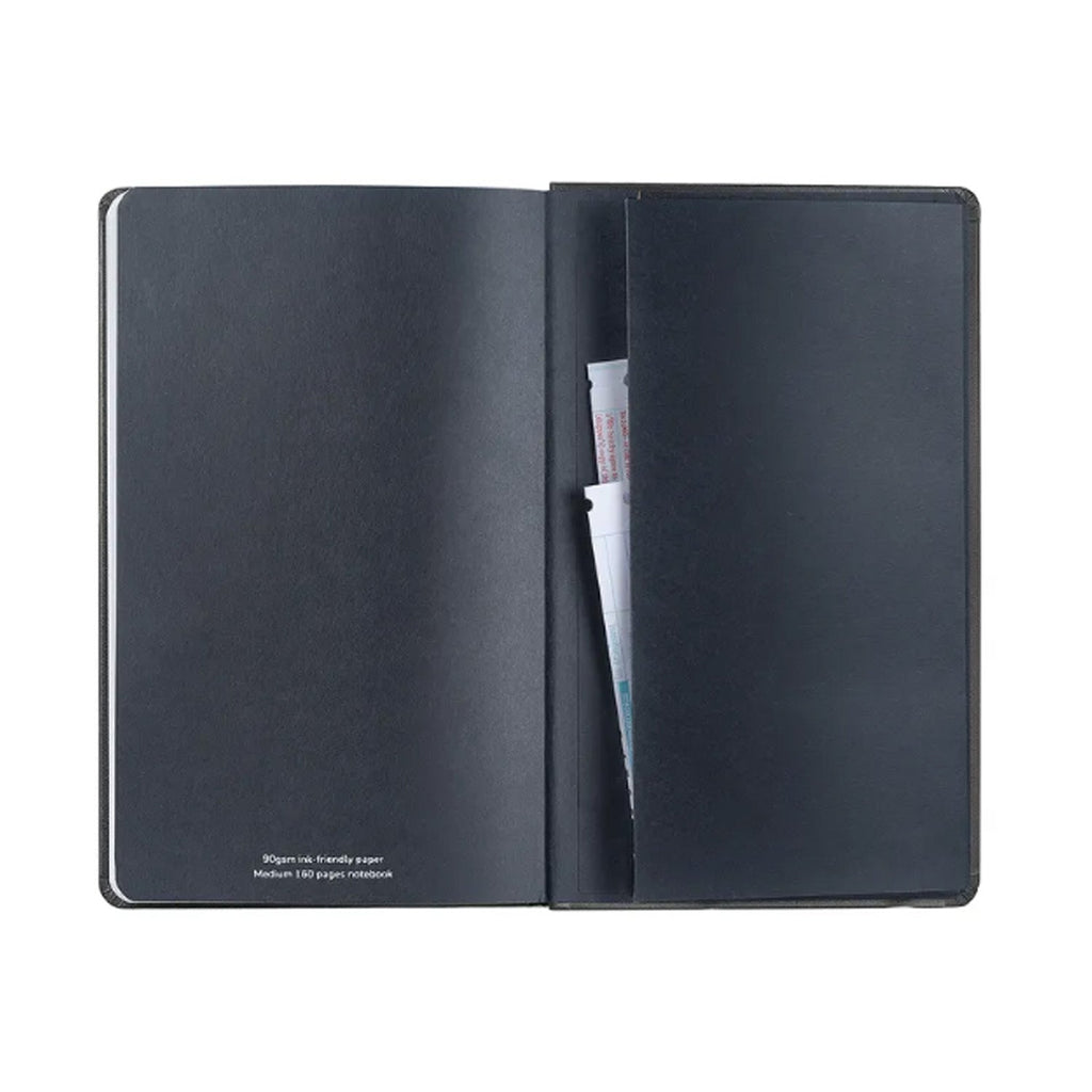 Sheaffer Hard Cover Notebook - Black - Medium - Plain