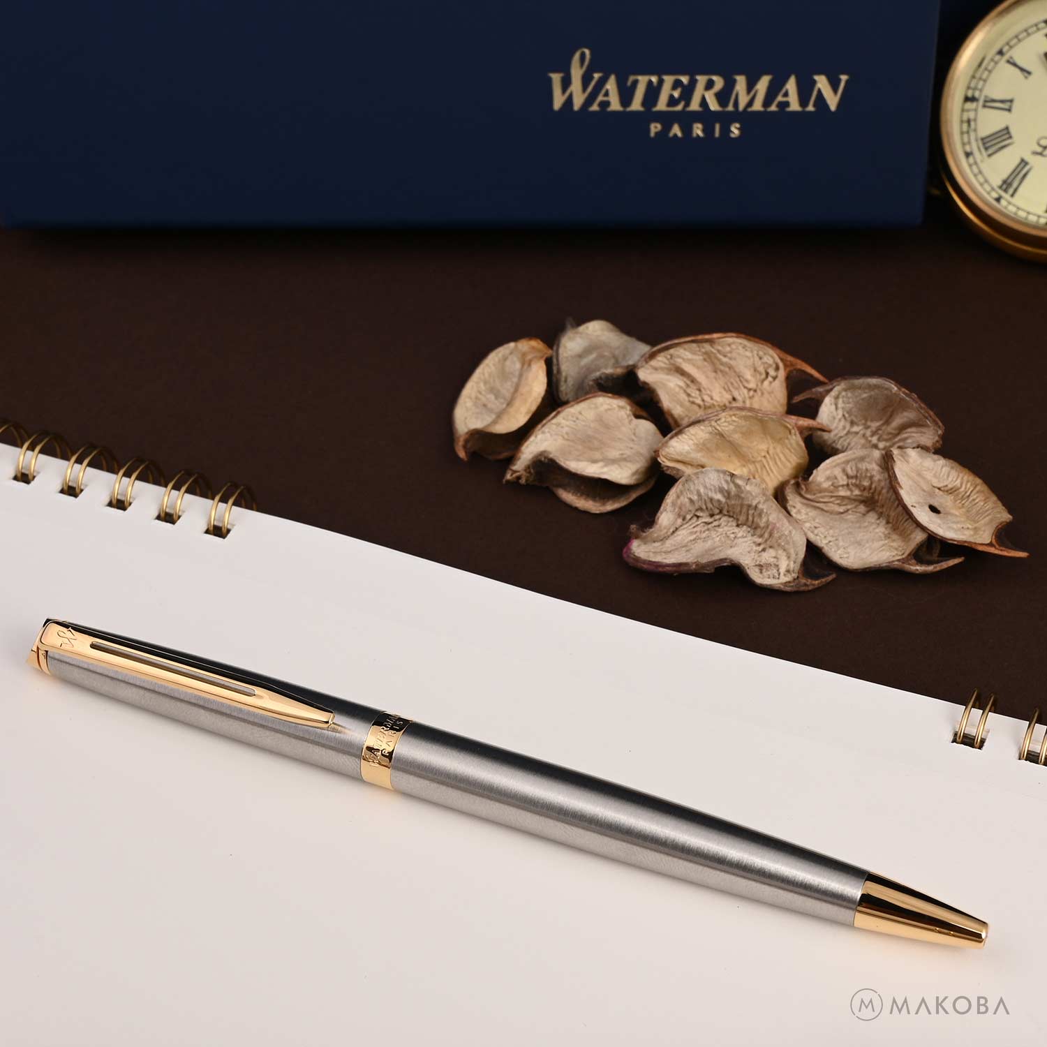 Waterman Hemisphere Ball Pen - Stainless Steel GT