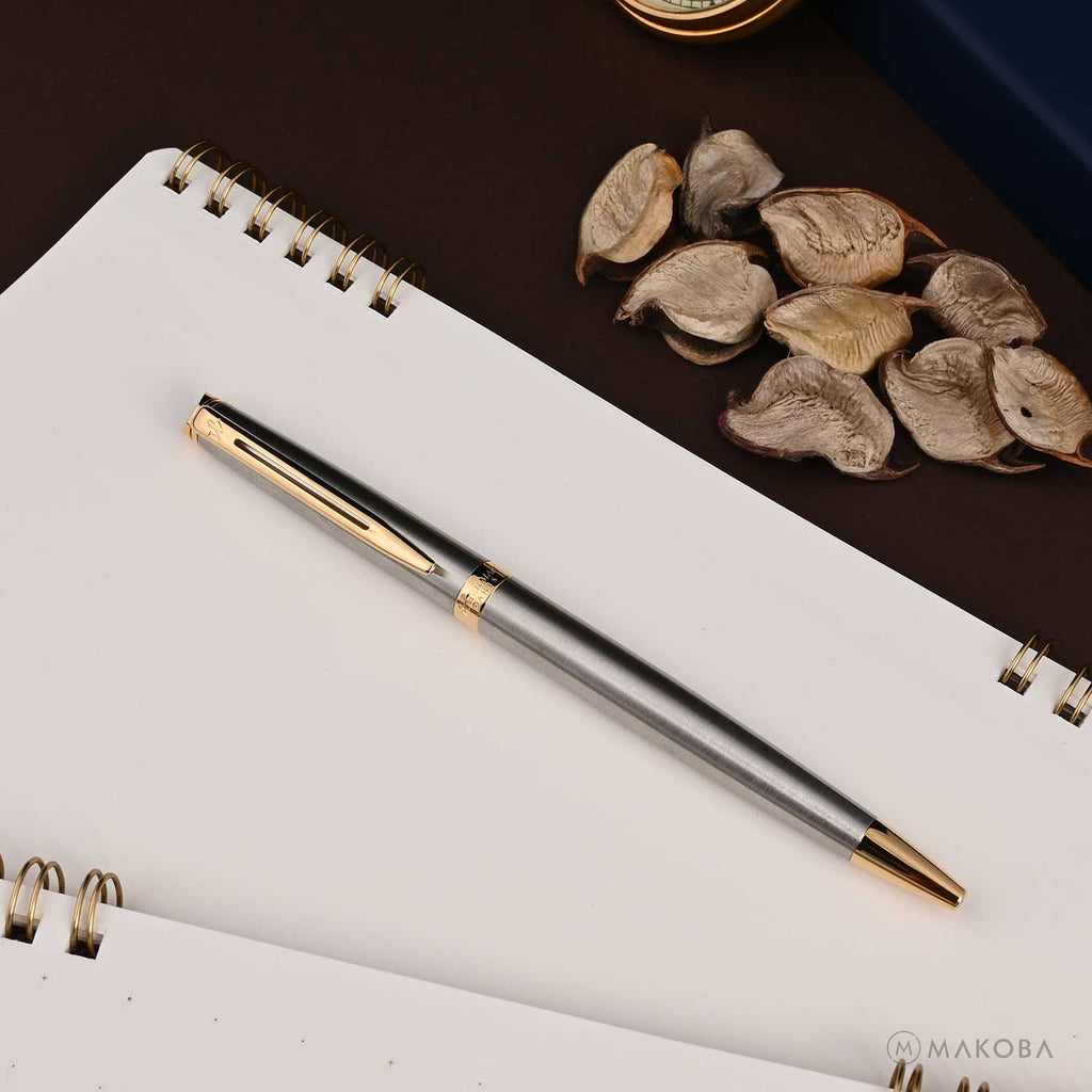 Waterman Hemisphere Ball Pen - Stainless Steel GT