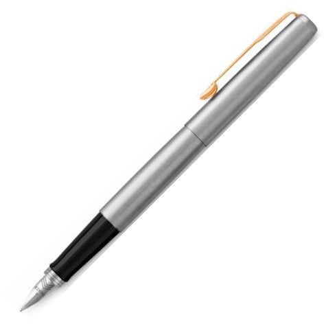 Parker Jotter Stainless Steel Gold Trim Fountain Pen