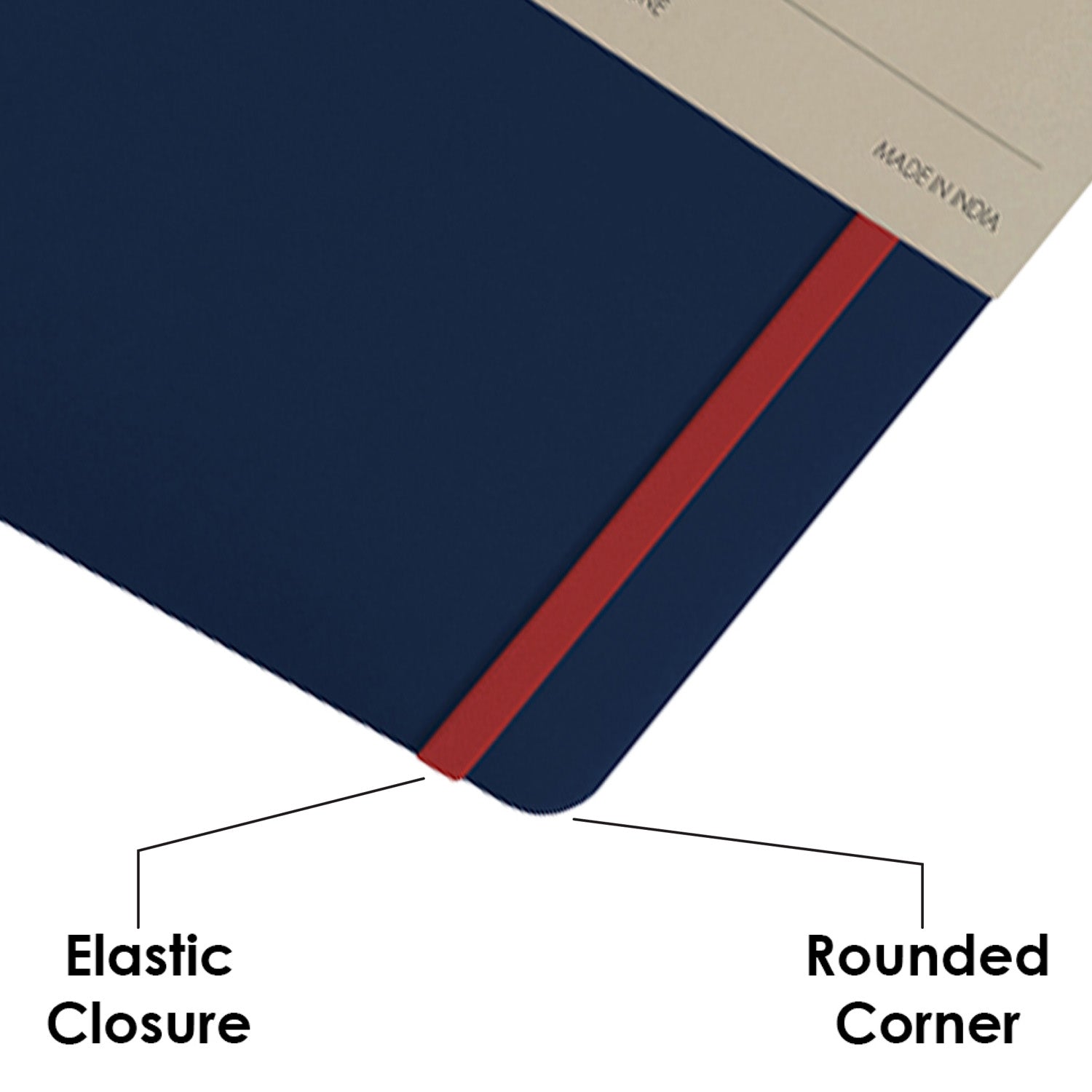 myPAPERCLIP Binary Series Hard Cover Notebook - Blue - A5 - Plain