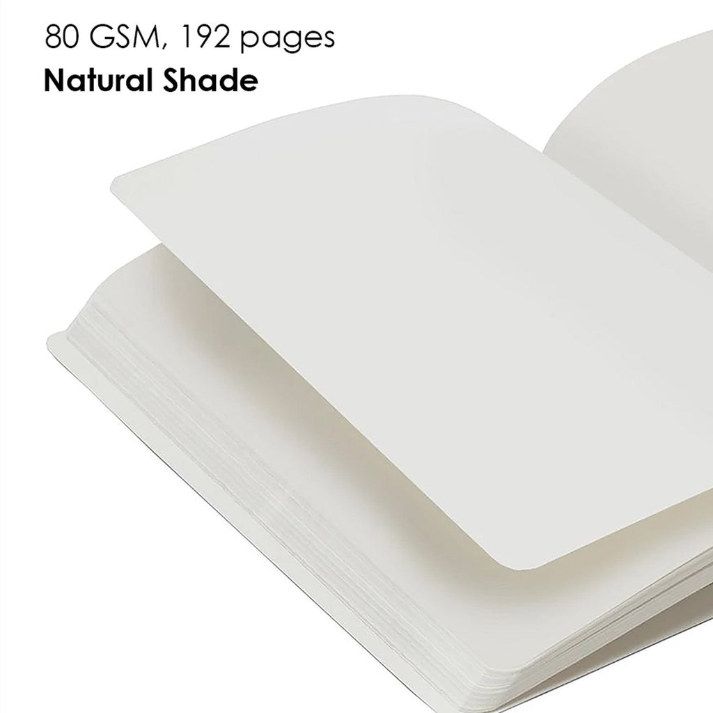 myPAPERCLIP Binary Series Hard Cover Notebook - Red - A5 - Plain