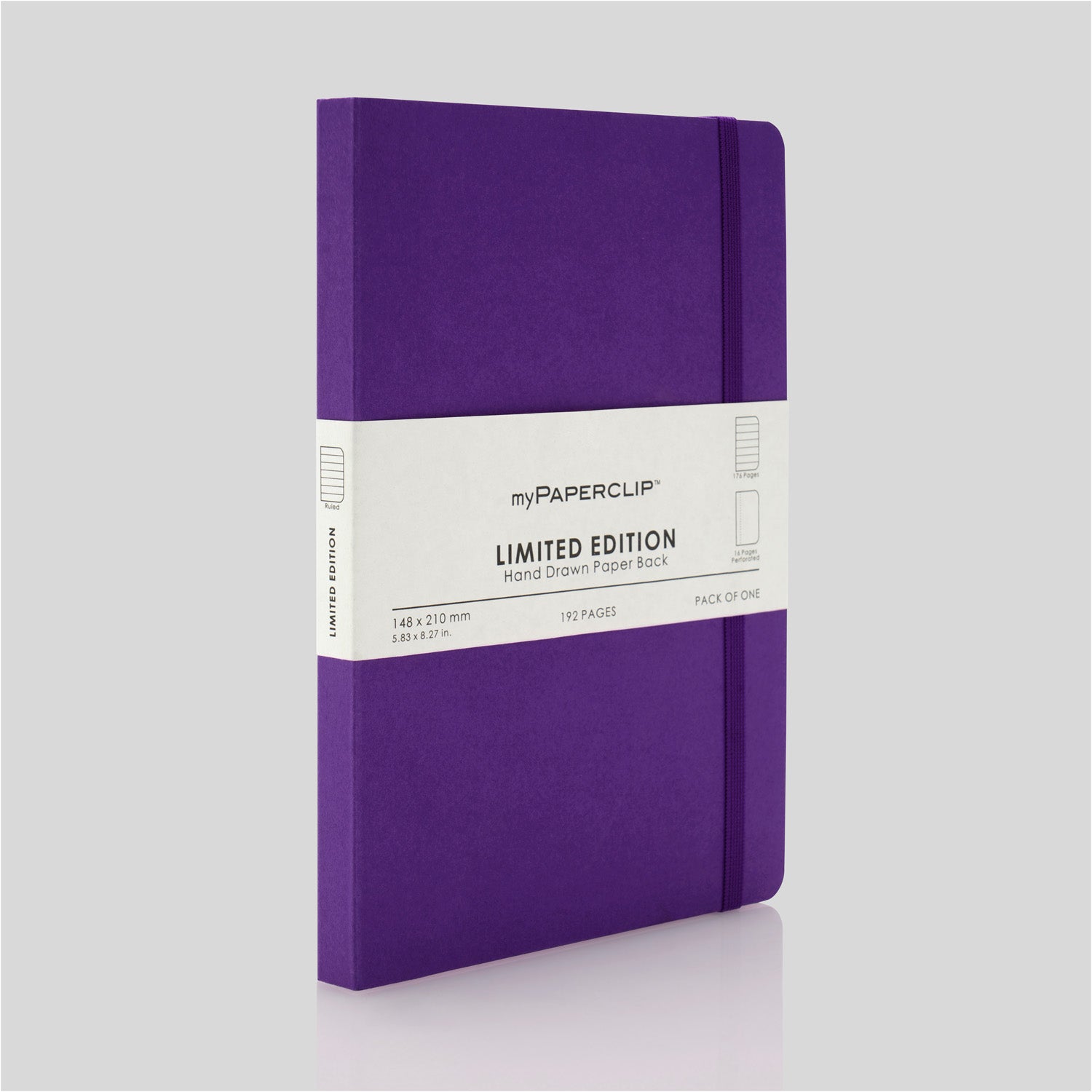 myPAPERCLIP Limited Edition Soft Cover Notebook - Amethyst - A5 - Ruled