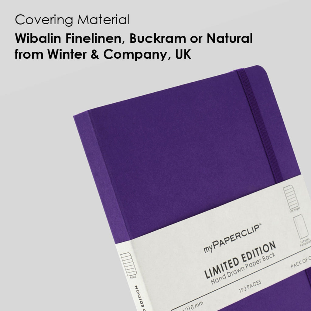 myPAPERCLIP Limited Edition Soft Cover Notebook - Amethyst - A5 - Ruled