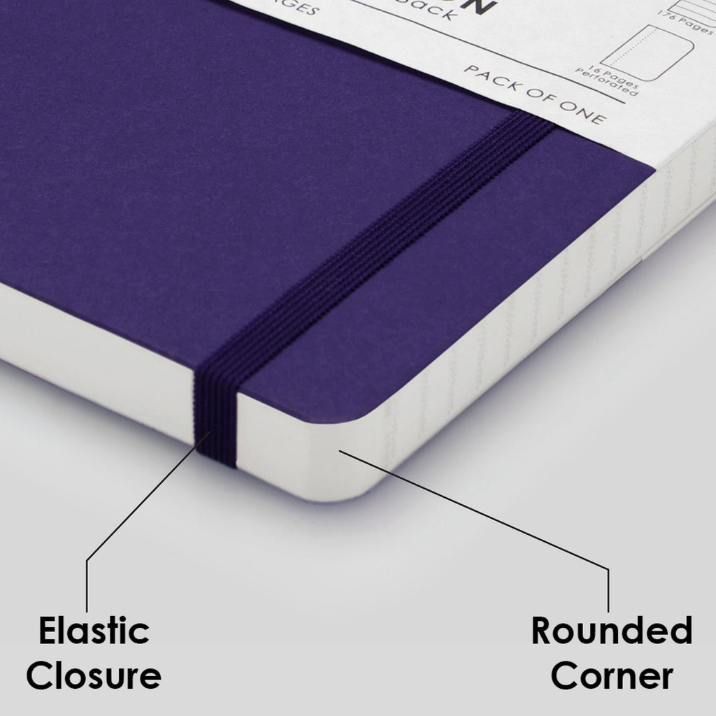 myPAPERCLIP Limited Edition Soft Cover Notebook - Amethyst - A5 - Ruled