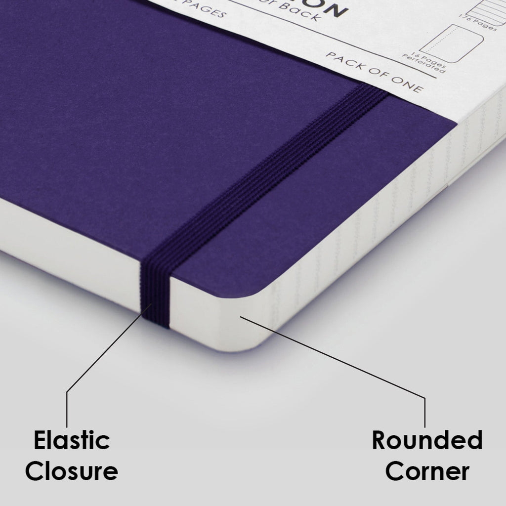 myPAPERCLIP Limited Edition Soft Cover Notebook - Amethyst - A5 - Squared