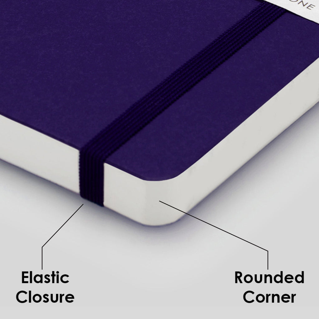 myPAPERCLIP Limited Edition Soft Cover Notebook - Aubergine - A5 - Plain