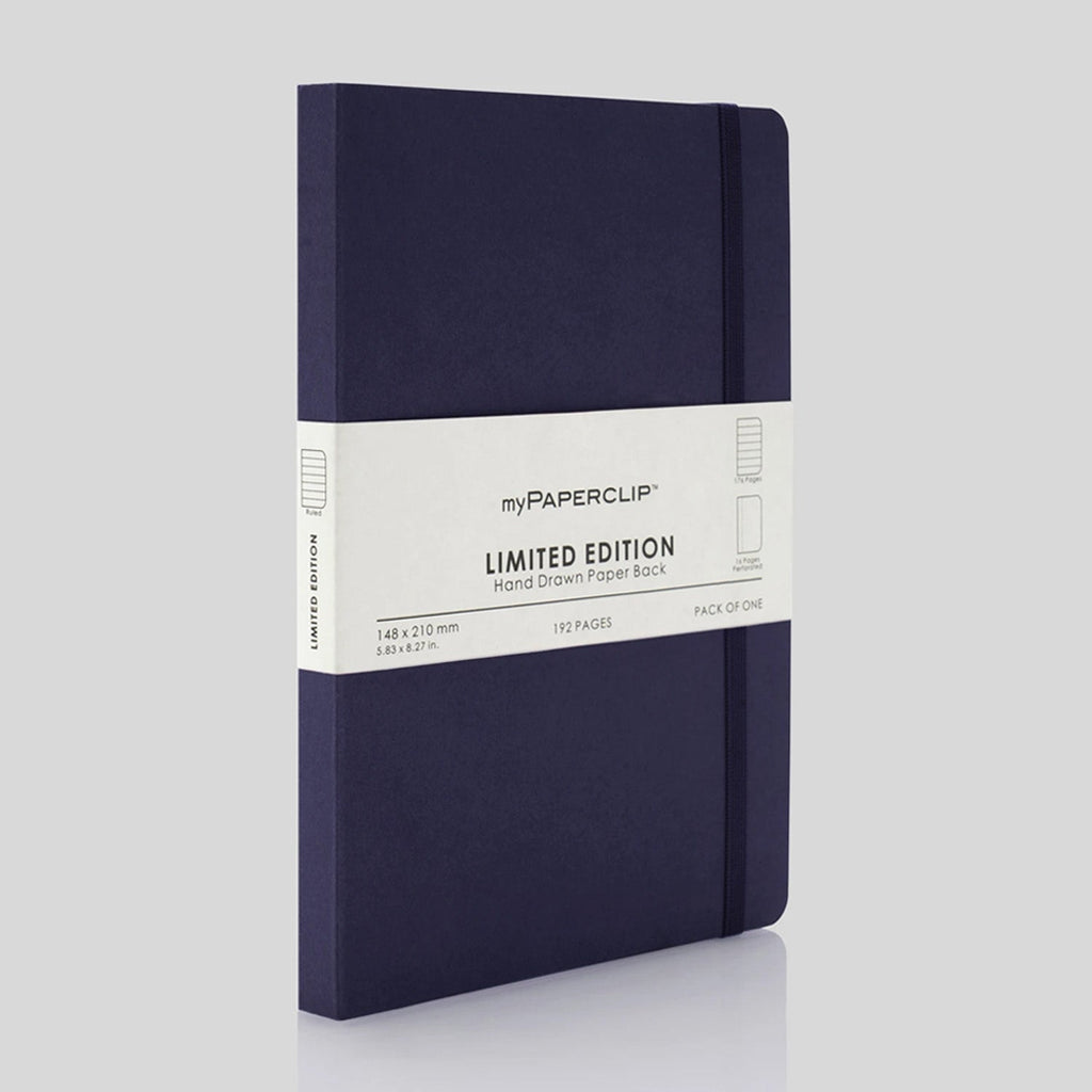 myPAPERCLIP Limited Edition Soft Cover Notebook - Aubergine - A5 - Ruled