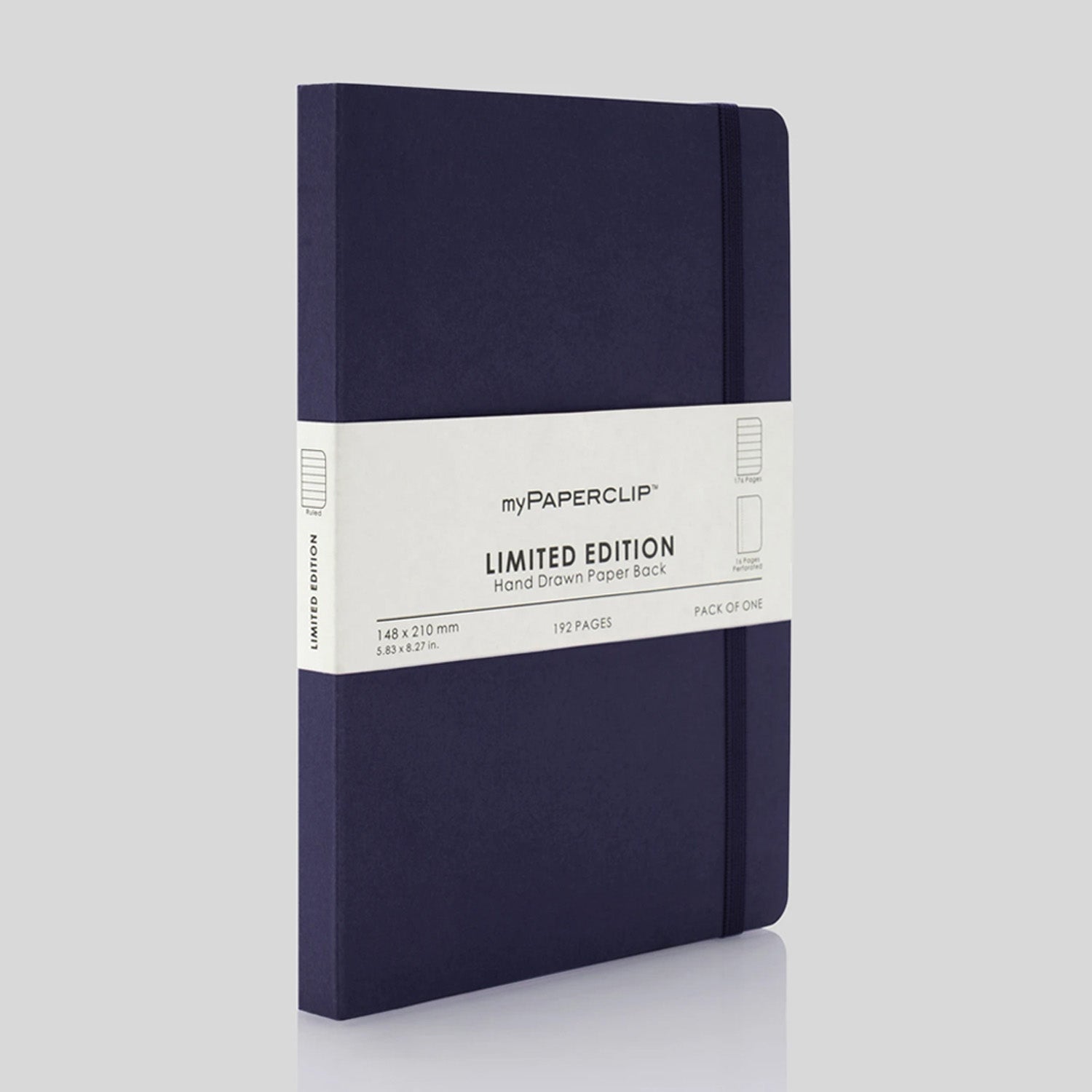 myPAPERCLIP Limited Edition Soft Cover Notebook - Aubergine - A5 - Ruled