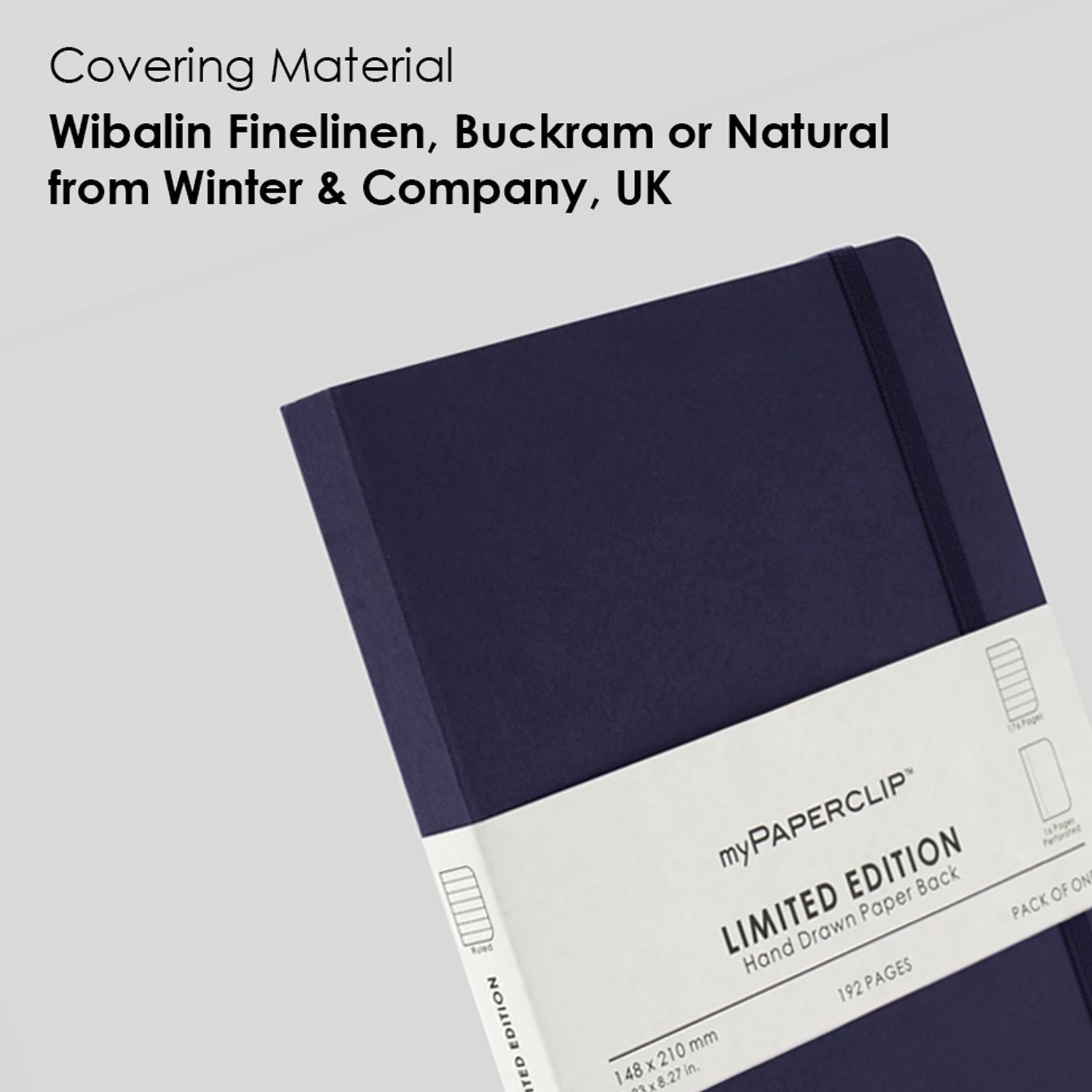 myPAPERCLIP Limited Edition Soft Cover Notebook - Aubergine - A5 - Ruled