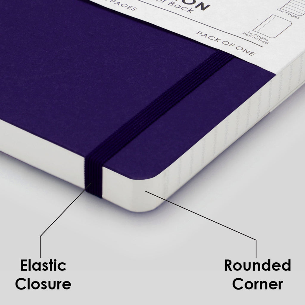 myPAPERCLIP Limited Edition Soft Cover Notebook - Aubergine - A5 - Ruled