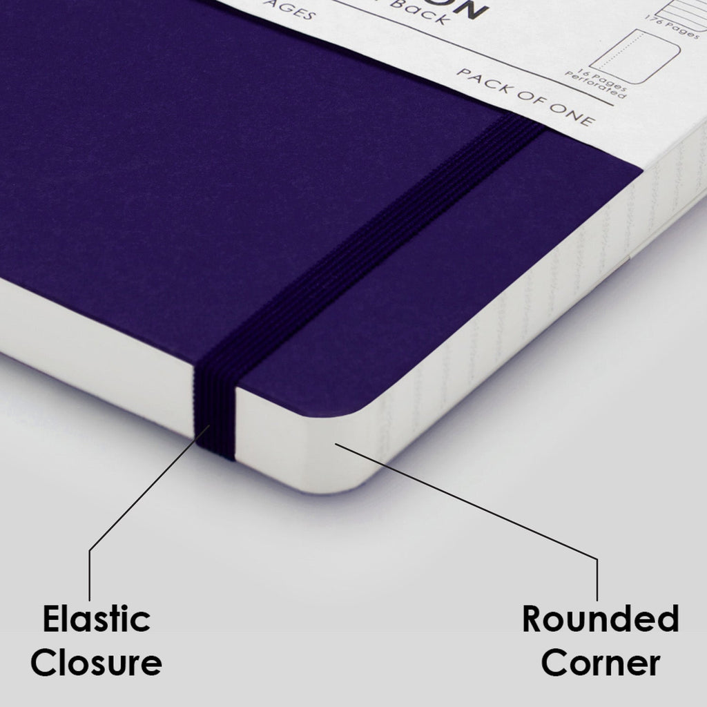 myPAPERCLIP Limited Edition Soft Cover Notebook - Aubergine - A5 - Squared