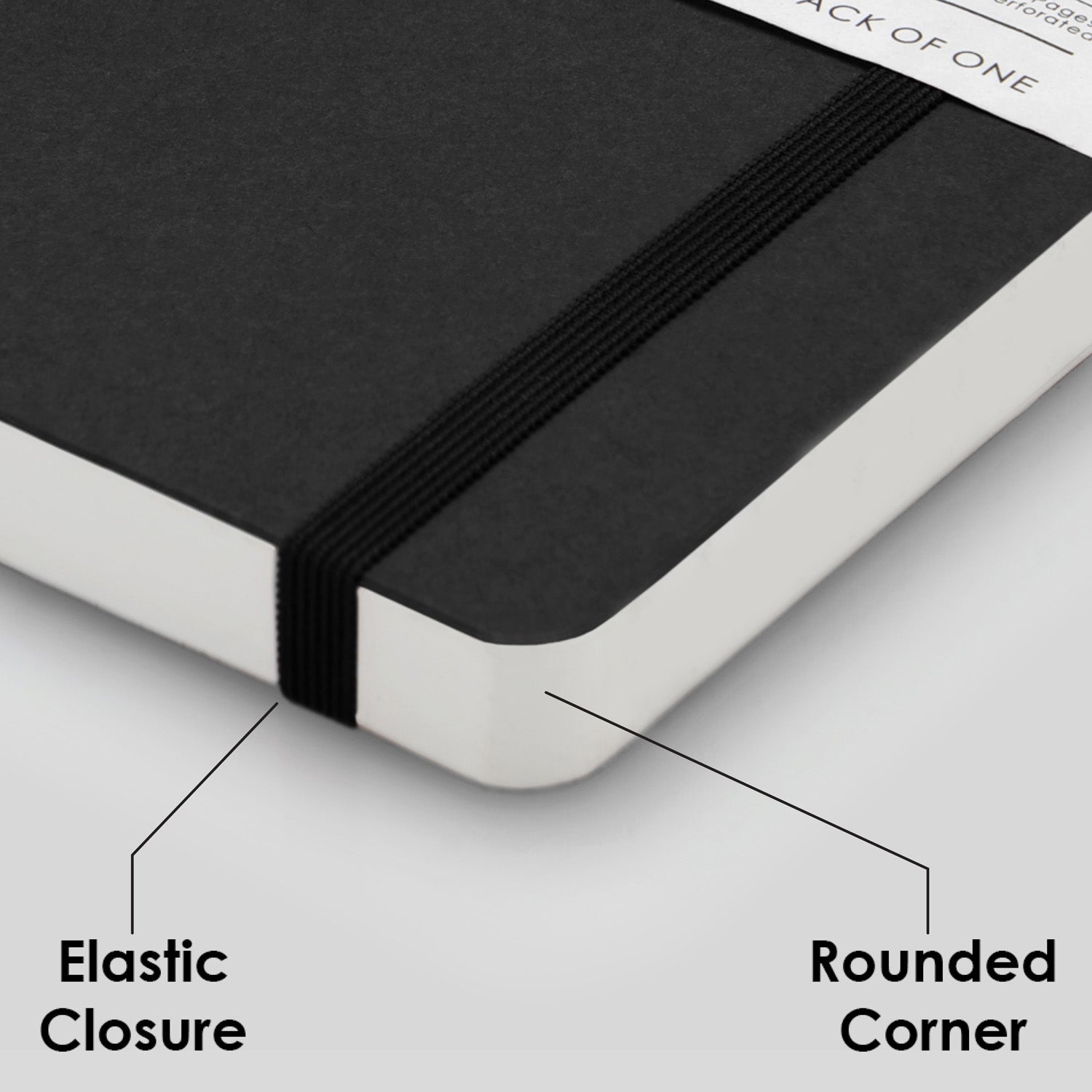 myPAPERCLIP Limited Edition Soft Cover Notebook - Black - A5 - Plain