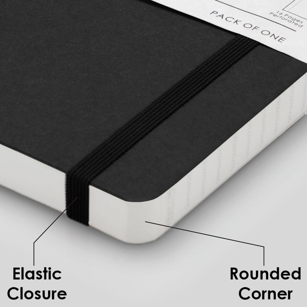 myPAPERCLIP Limited Edition Soft Cover Notebook - Black - A5 - Ruled