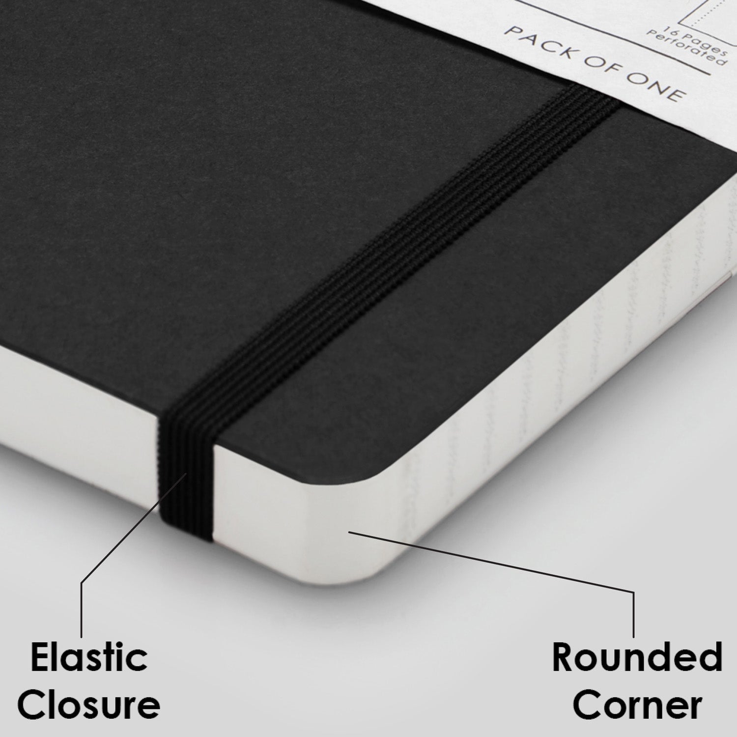 myPAPERCLIP Limited Edition Soft Cover Notebook - Black - A5 - Ruled