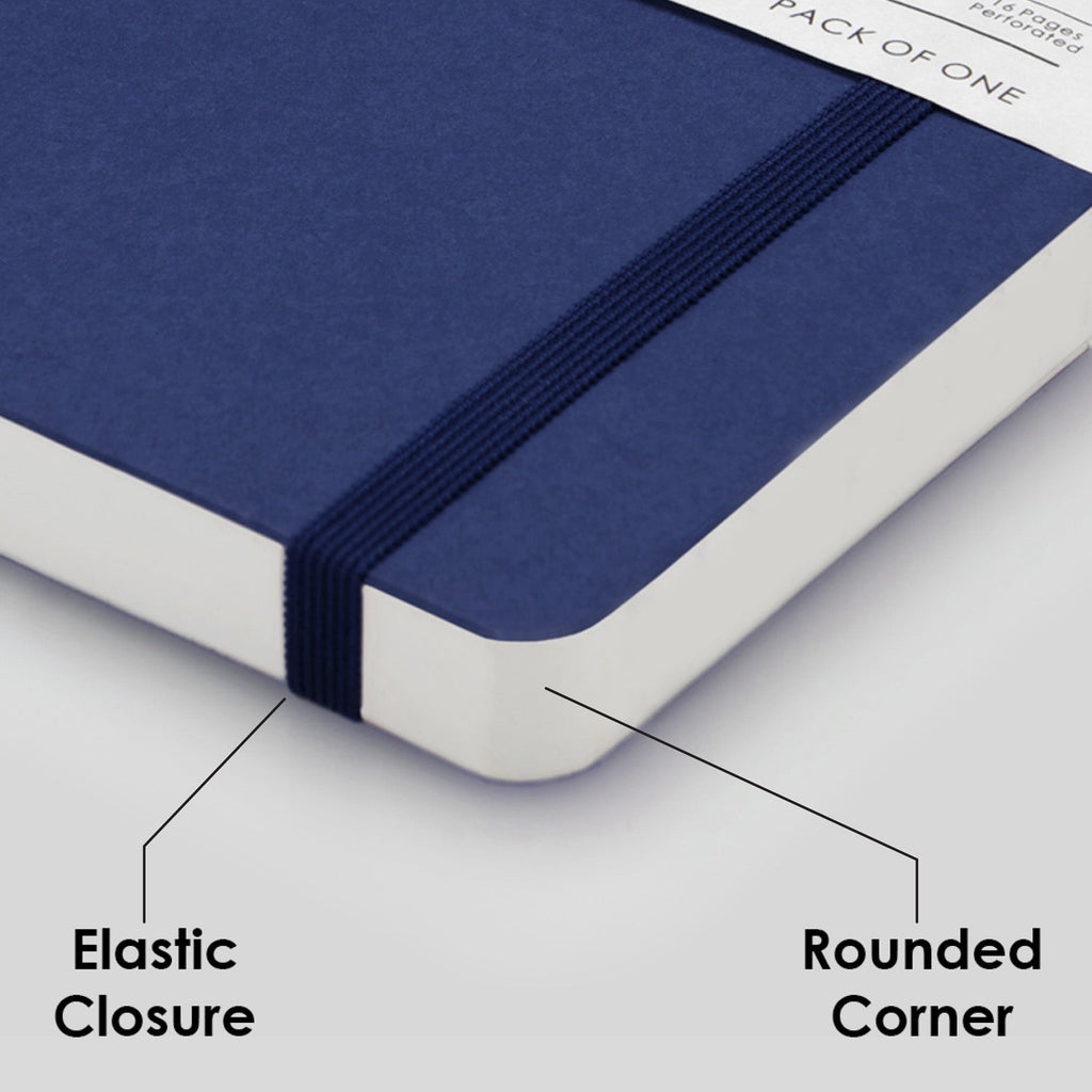 myPAPERCLIP Limited Edition Soft Cover Notebook - Blueberry - A5 - Plain