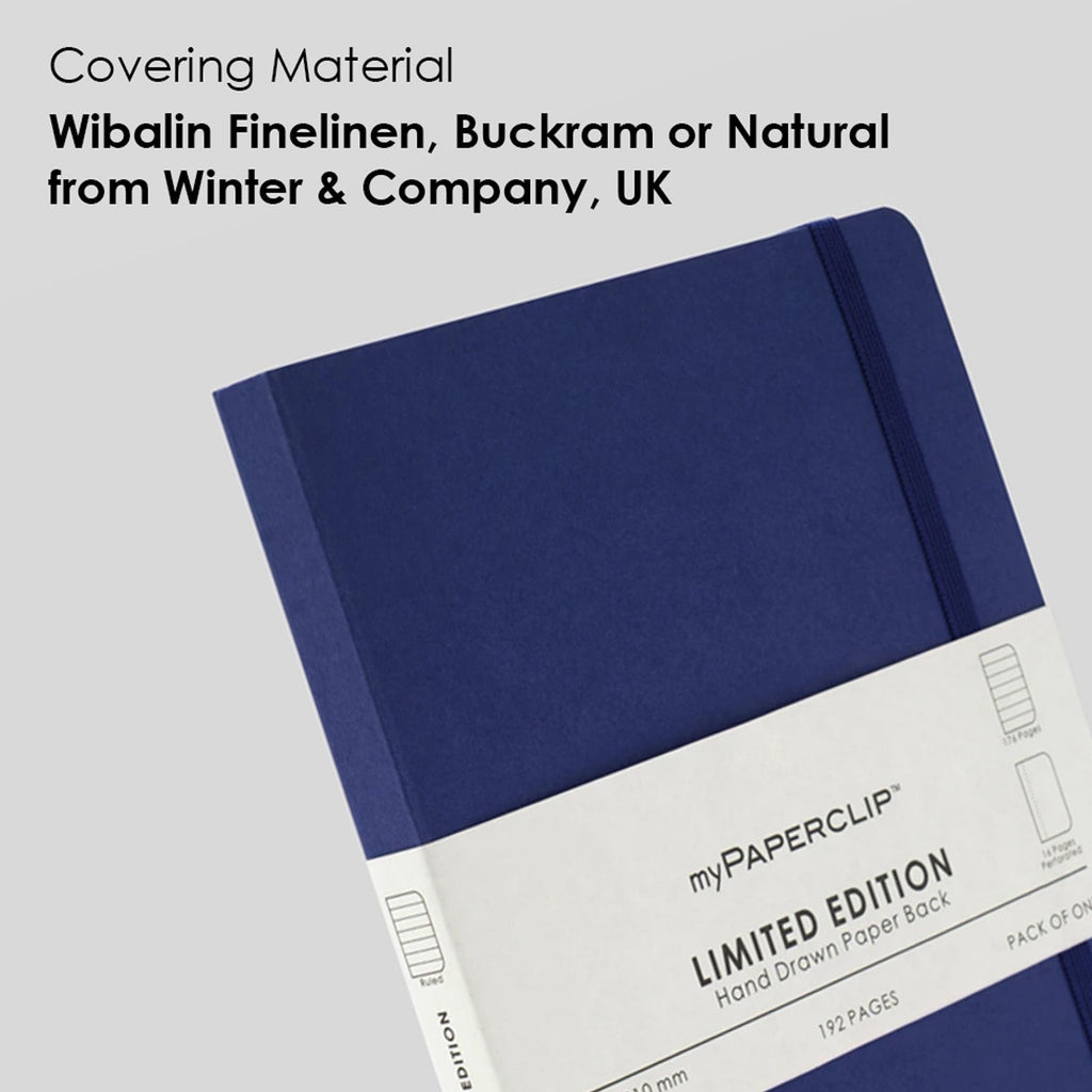 myPAPERCLIP Limited Edition Soft Cover Notebook - Blueberry - A5 - Ruled