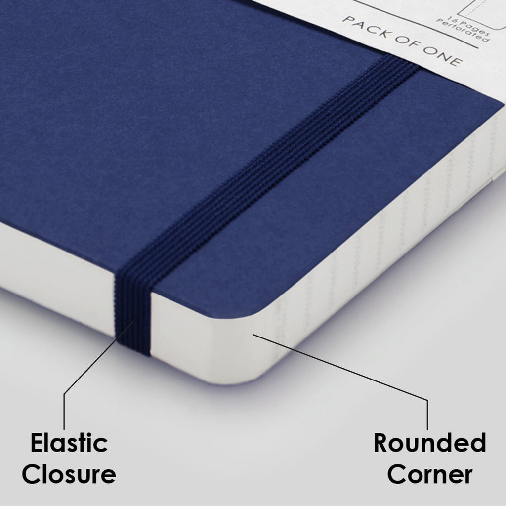 myPAPERCLIP Limited Edition Soft Cover Notebook - Blueberry - A5 - Squared