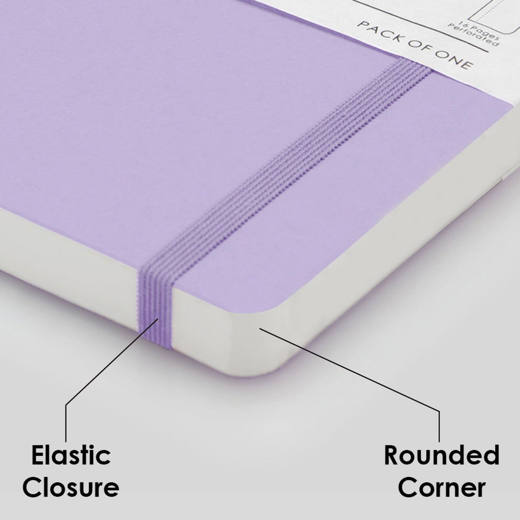 myPAPERCLIP Limited Edition Soft Cover Notebook - Lilac - A5 - Plain