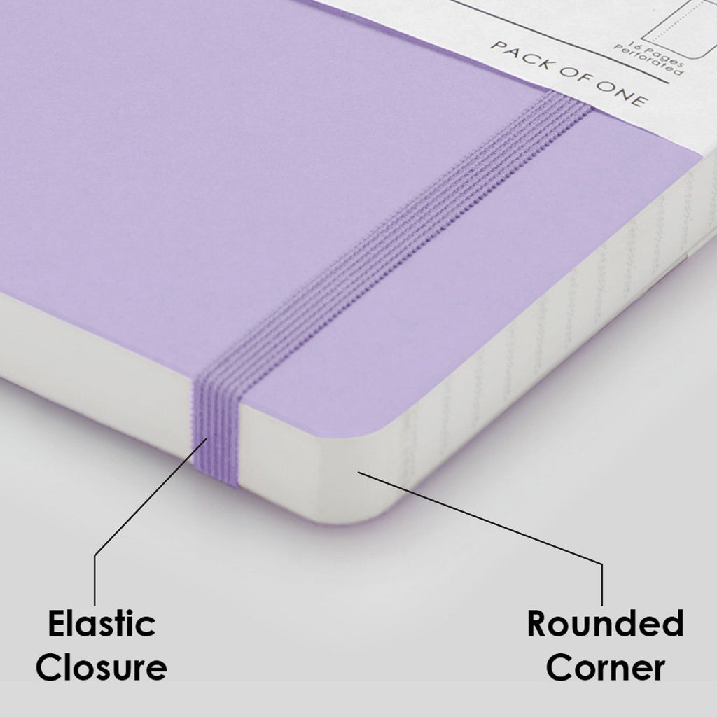myPAPERCLIP Limited Edition Soft Cover Notebook - Lilac - A5 - Ruled