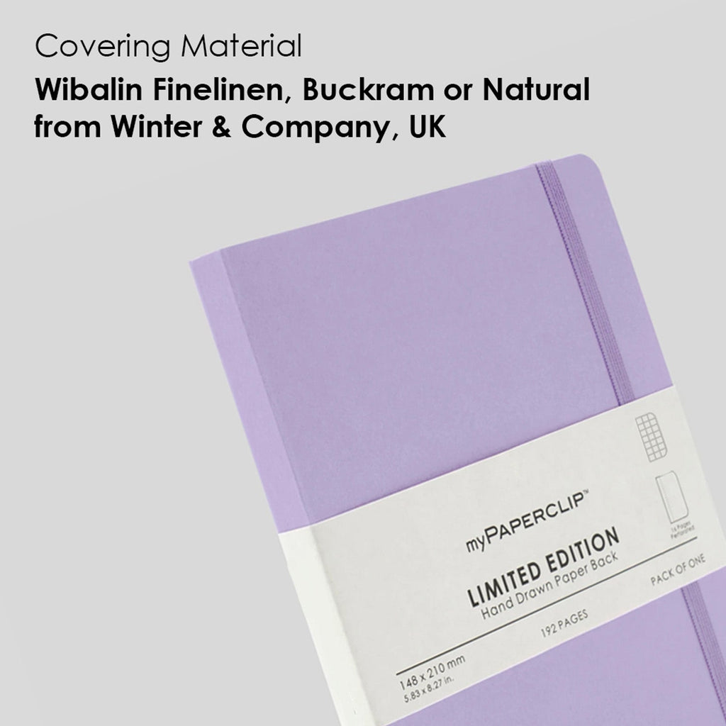 myPAPERCLIP Limited Edition Soft Cover Notebook - Lilac - A5 - Squared