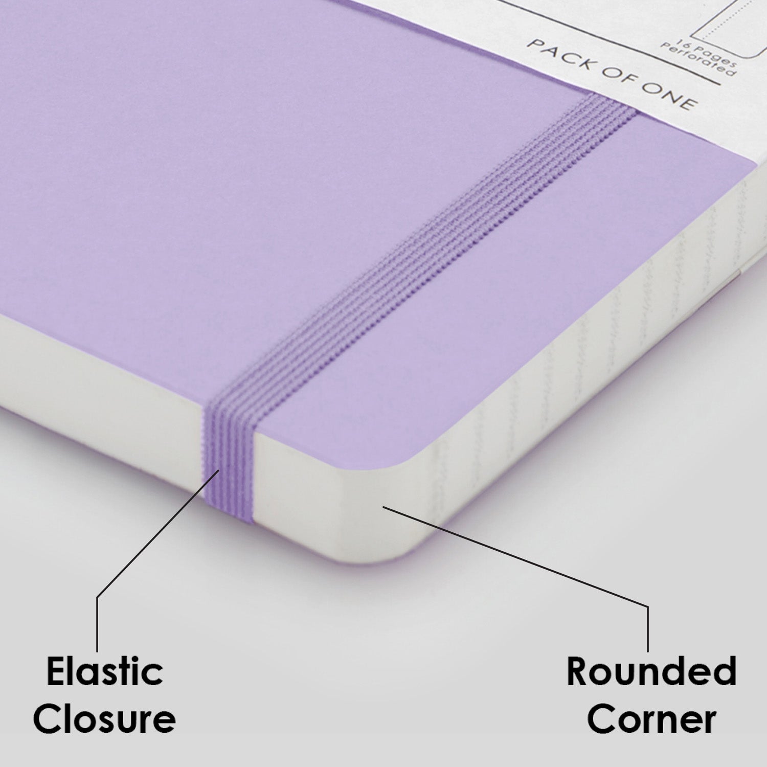myPAPERCLIP Limited Edition Soft Cover Notebook - Lilac - A5 - Squared
