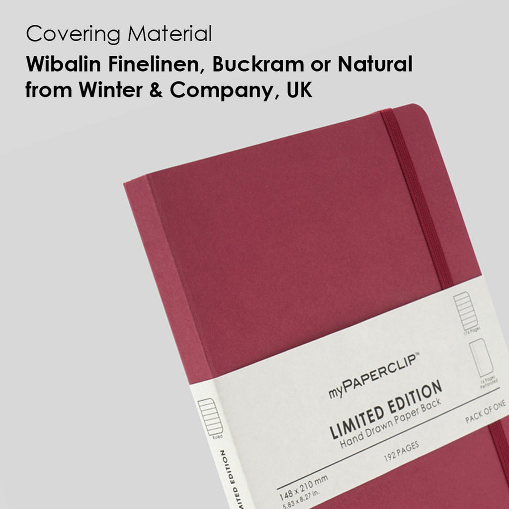 myPAPERCLIP Limited Edition Soft Cover Notebook - Raspberry - A5 - Ruled
