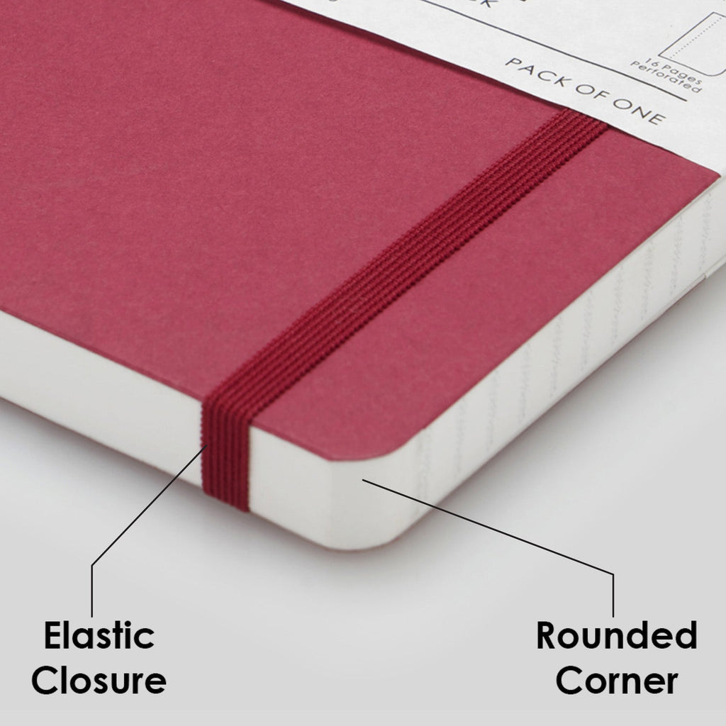 myPAPERCLIP Limited Edition Soft Cover Notebook - Raspberry - A5 - Ruled